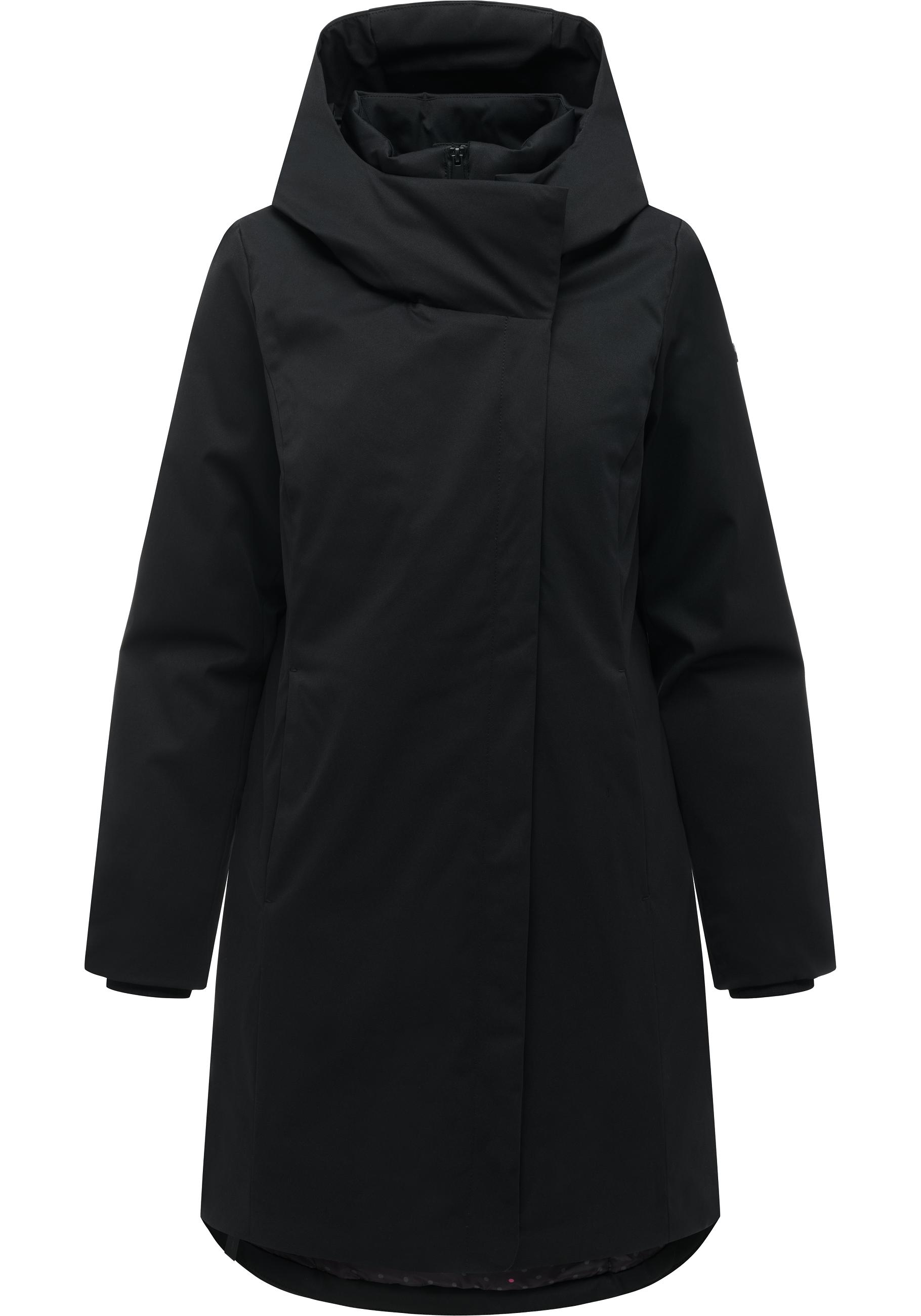 Ragwear Kurzmantel "Pavleen Y" Griffiger Damen Mantel mit hohem Kragen