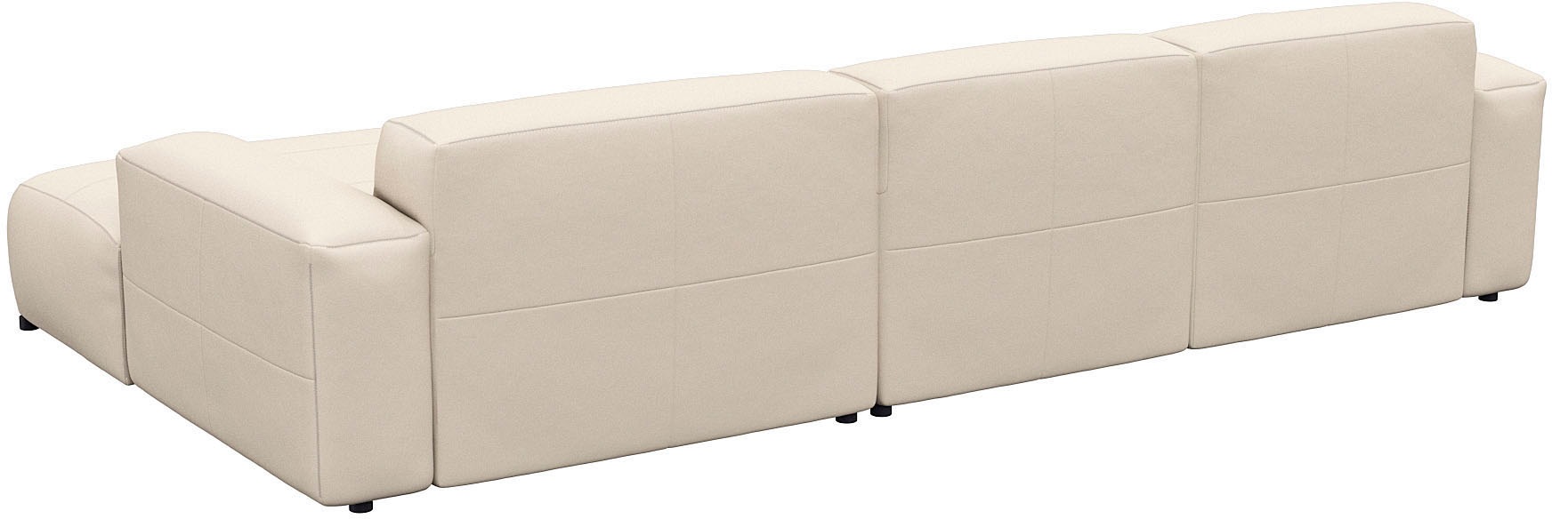 FLEXLUX Ecksofa »Lucera bequem und komfortabel durch hochwertigen Sitzaufbau, L-Form«, modern & anschmiegsam, Kaltschaum, Stahl-Wellenunterfederung