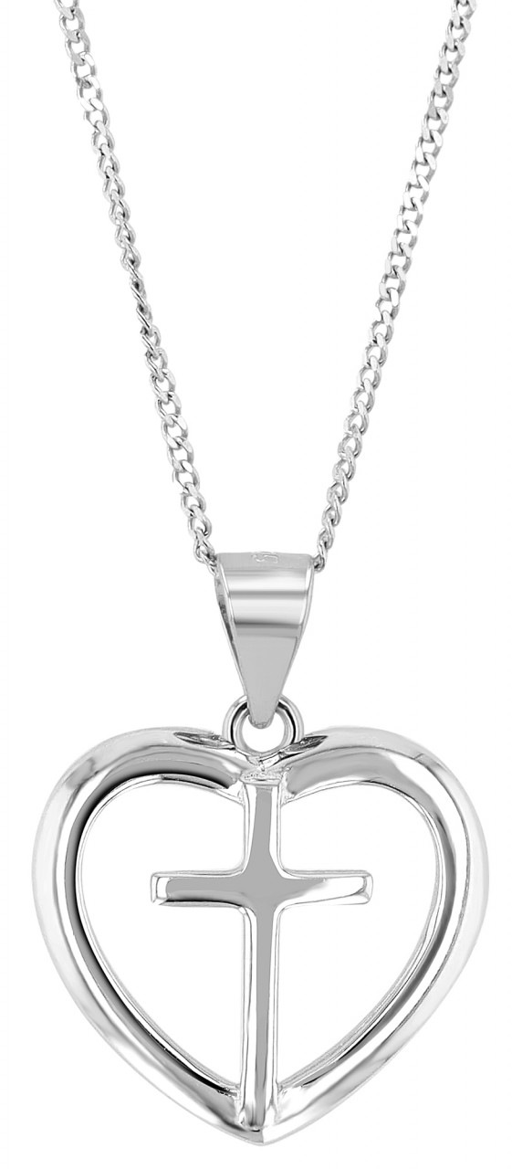 Adelia´s Kettenanhänger »stilvoller Herz Anhänger aus 925 Sterling Silber«