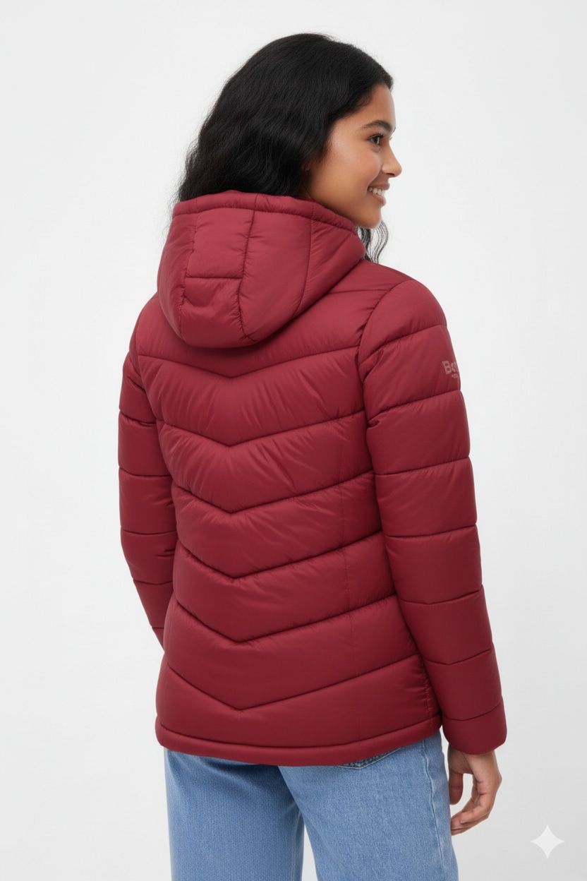 Bench. Steppjacke »JIYRA«, mit Kapuze, leichte, taillierte Übergangsjacke mit breiter Steppung und Kapuze