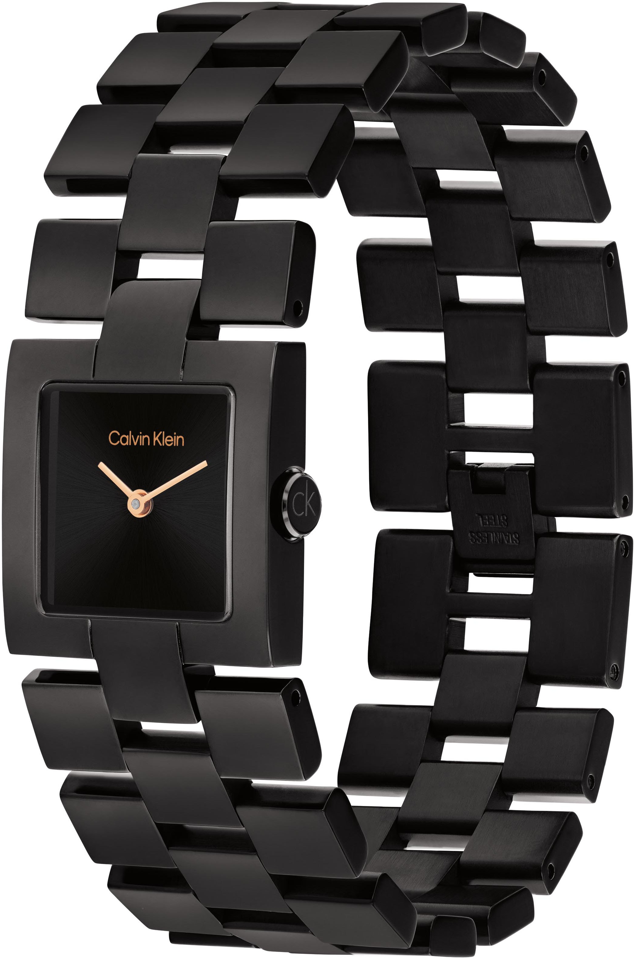 Calvin Klein Quarzuhr »CK MERIDIAN«, Armbanduhr, Damenuhr, Edelstahlarmband, analog