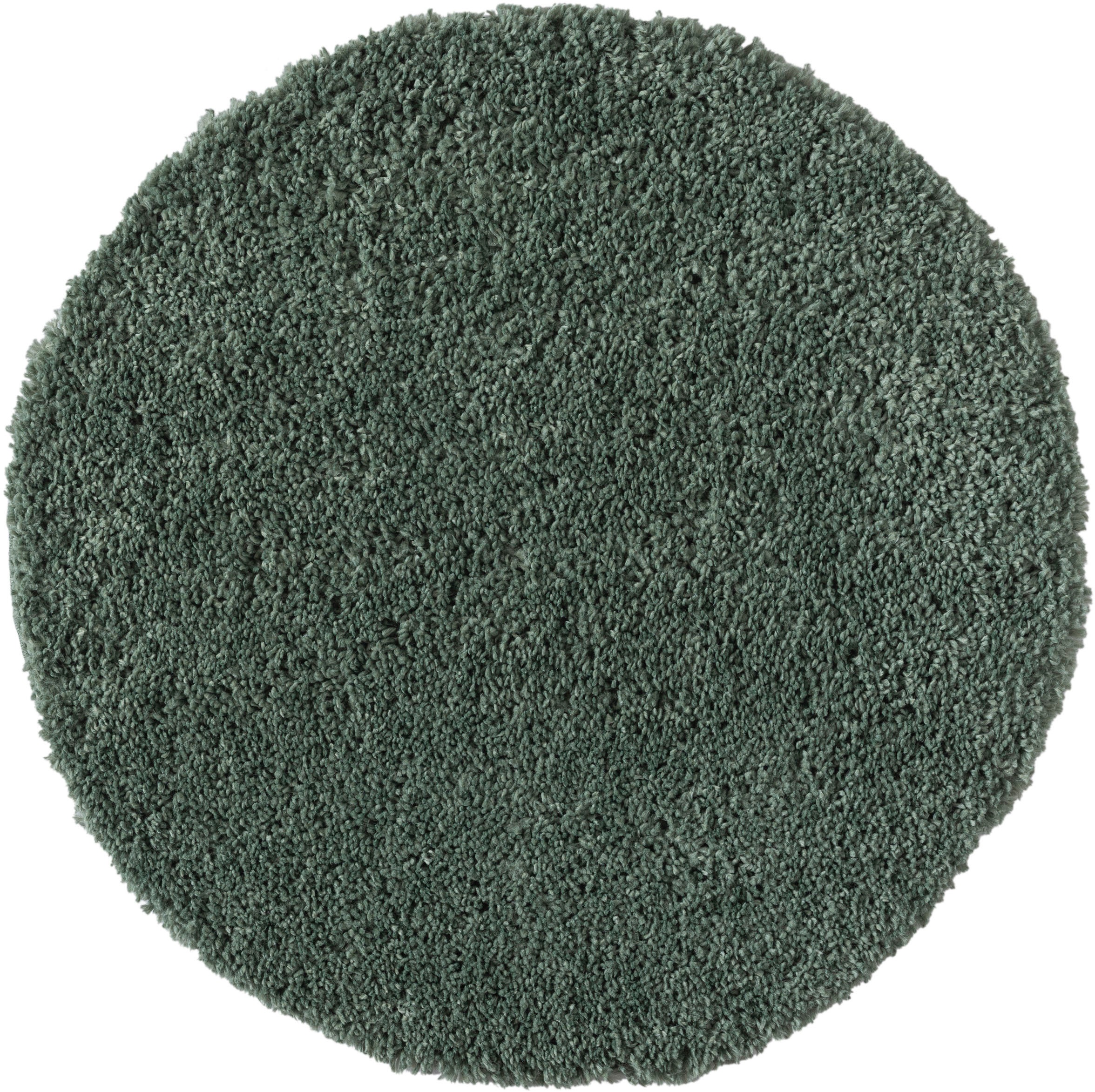 OTTO home Hochflor-Teppich "Banji" rund 37 mm Höhe Uni Farben, weich und fl günstig online kaufen