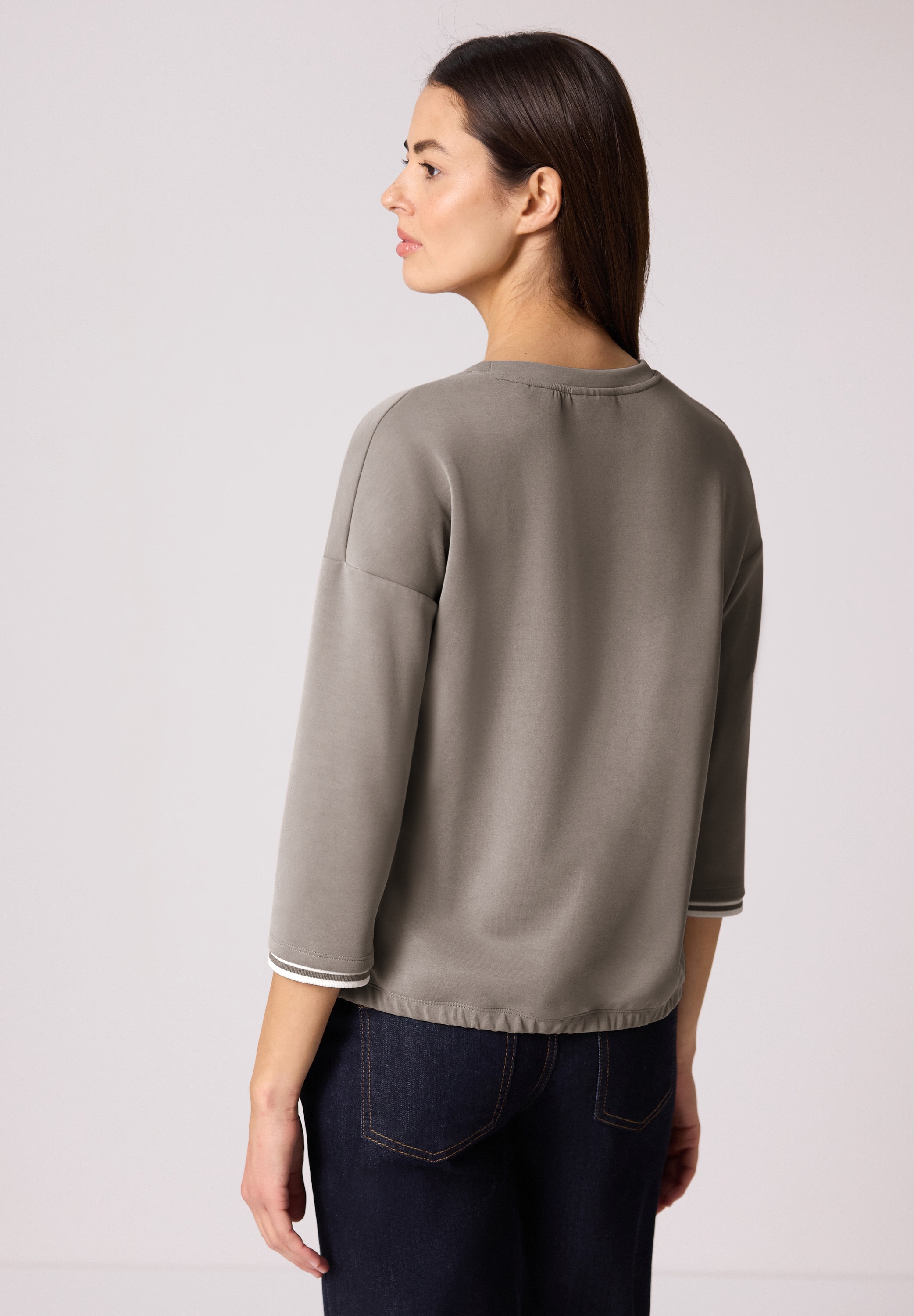 STREET ONE Rundhalsshirt Rundhalsausschnitt günstig online kaufen