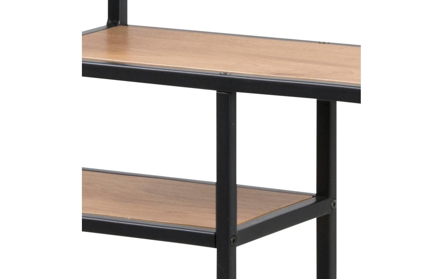 AC Design Wandregal »Seaford 75 x 20 x 91 cm, Nature/Schwarz«