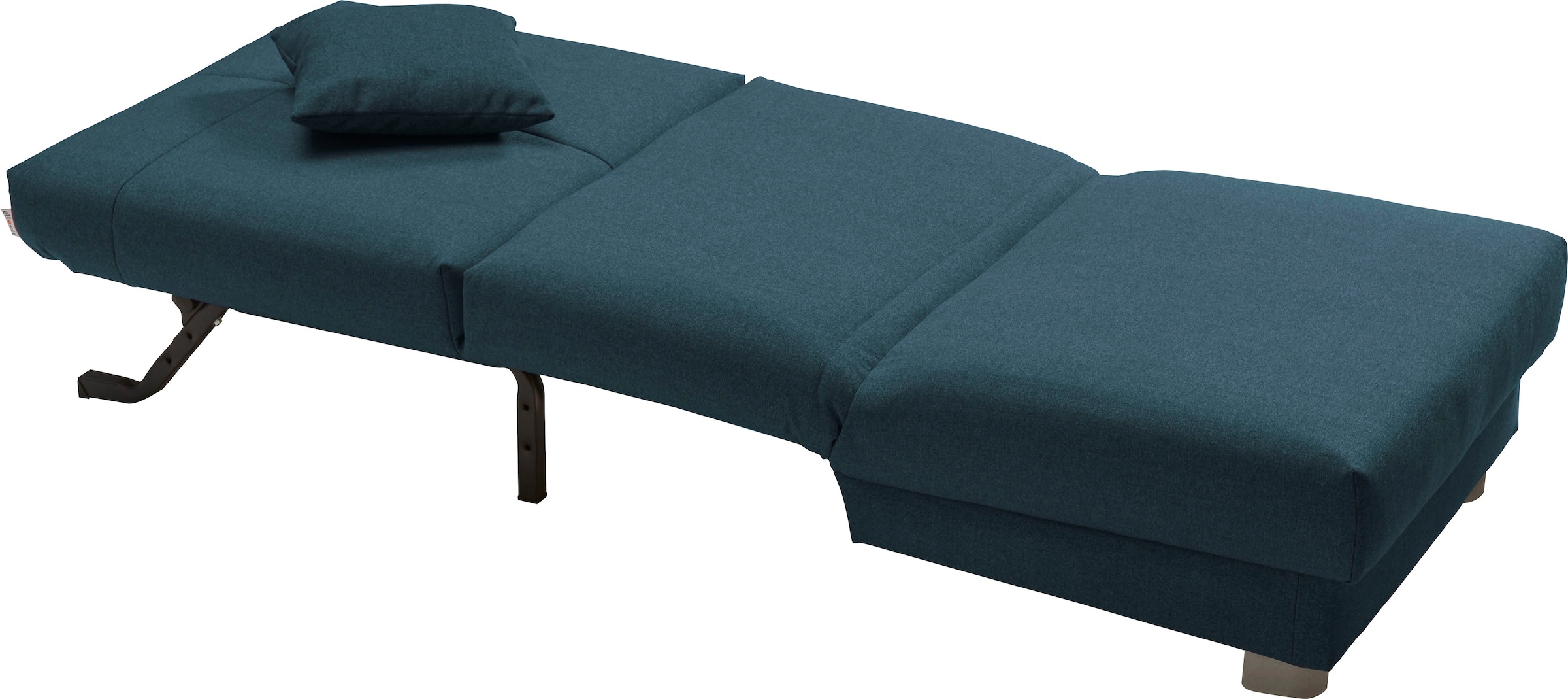 ell + ell Schlafsofa »Enny«, Liegefläche Breite 80 cm, Liegehöhe 40 cm, Füße alufarben, Rückenlehne