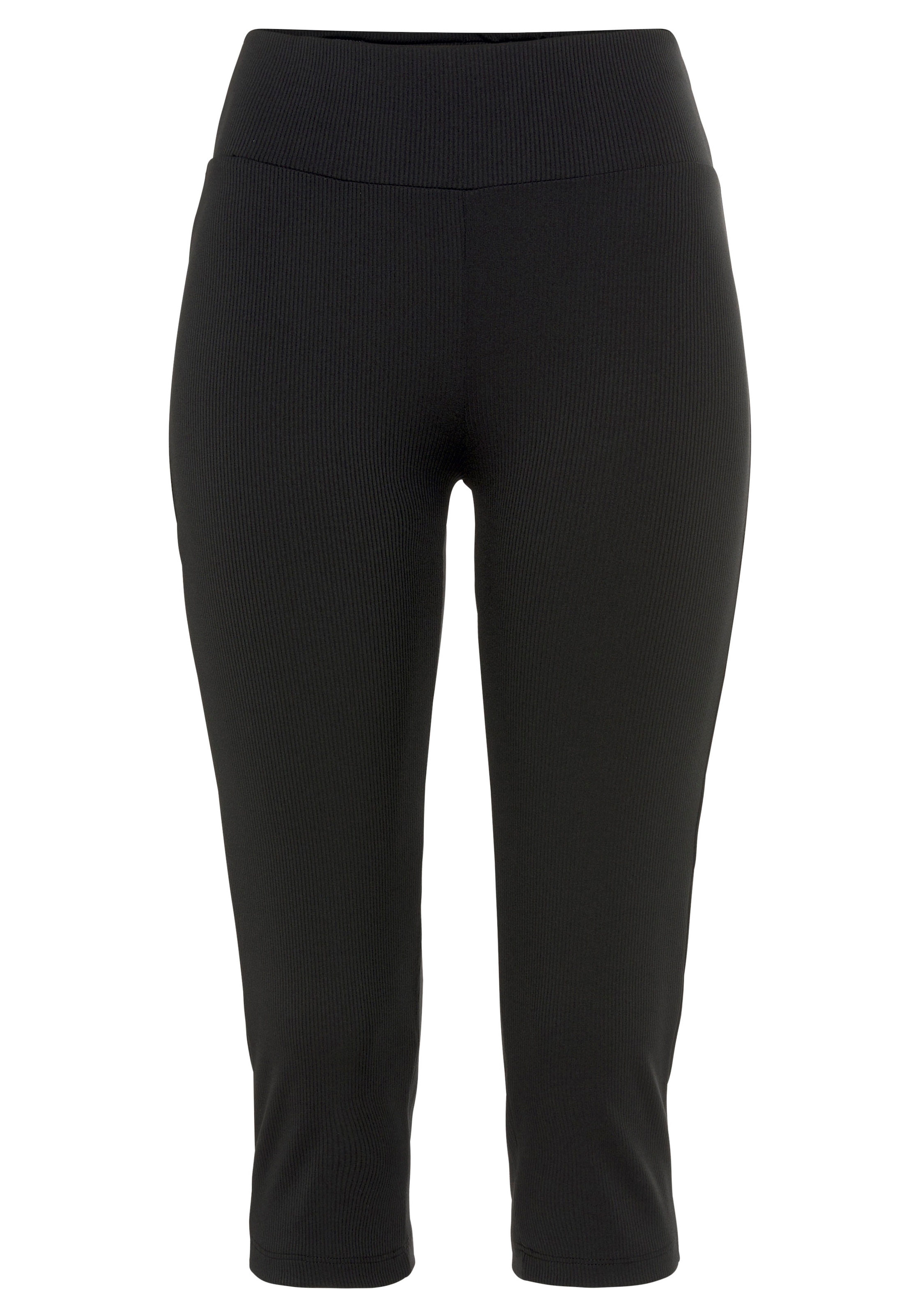 LASCANA ACTIVE Caprileggings, mit Rippstruktur