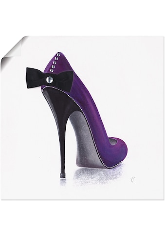 Artland Wandbild »Damenschuh - Violettes Modell«, Modebilder, (1 St.), in vielen... kaufen
