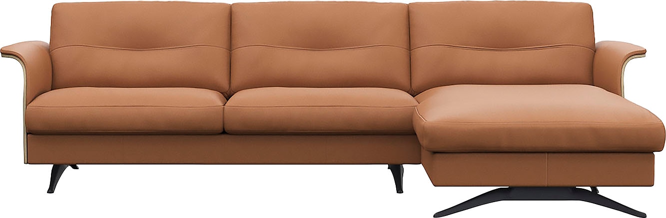 FLEXLUX Ecksofa "Glow, super bequem durch hochwertigem Sitzaufbau mit Feder günstig online kaufen
