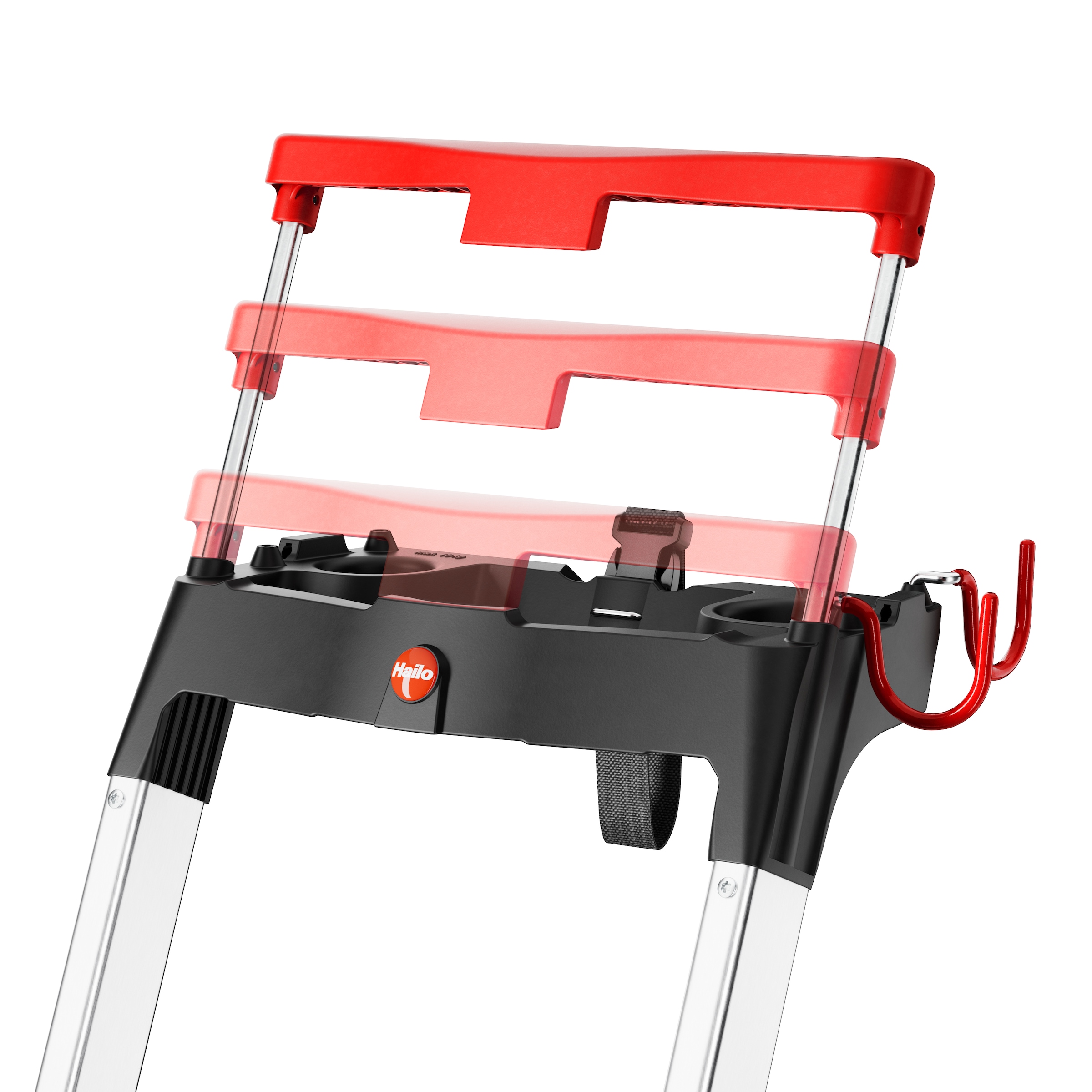 Hailo Stehleiter »L100 TopLine« Alu-Sicherheits-Stehleiter  5 Stufen