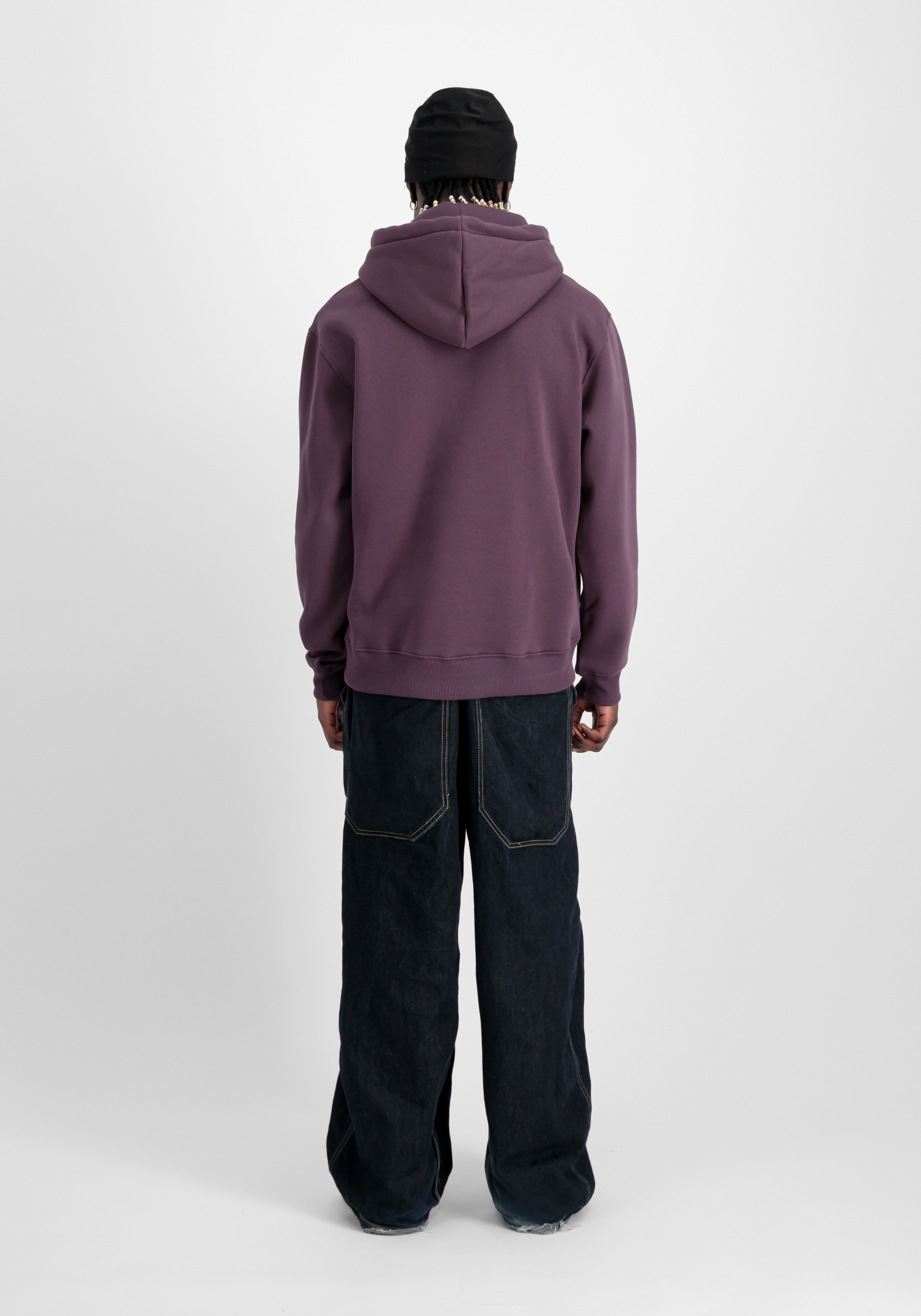 Alpha Industries Basic Kapuzenpullover Pflaume S 3