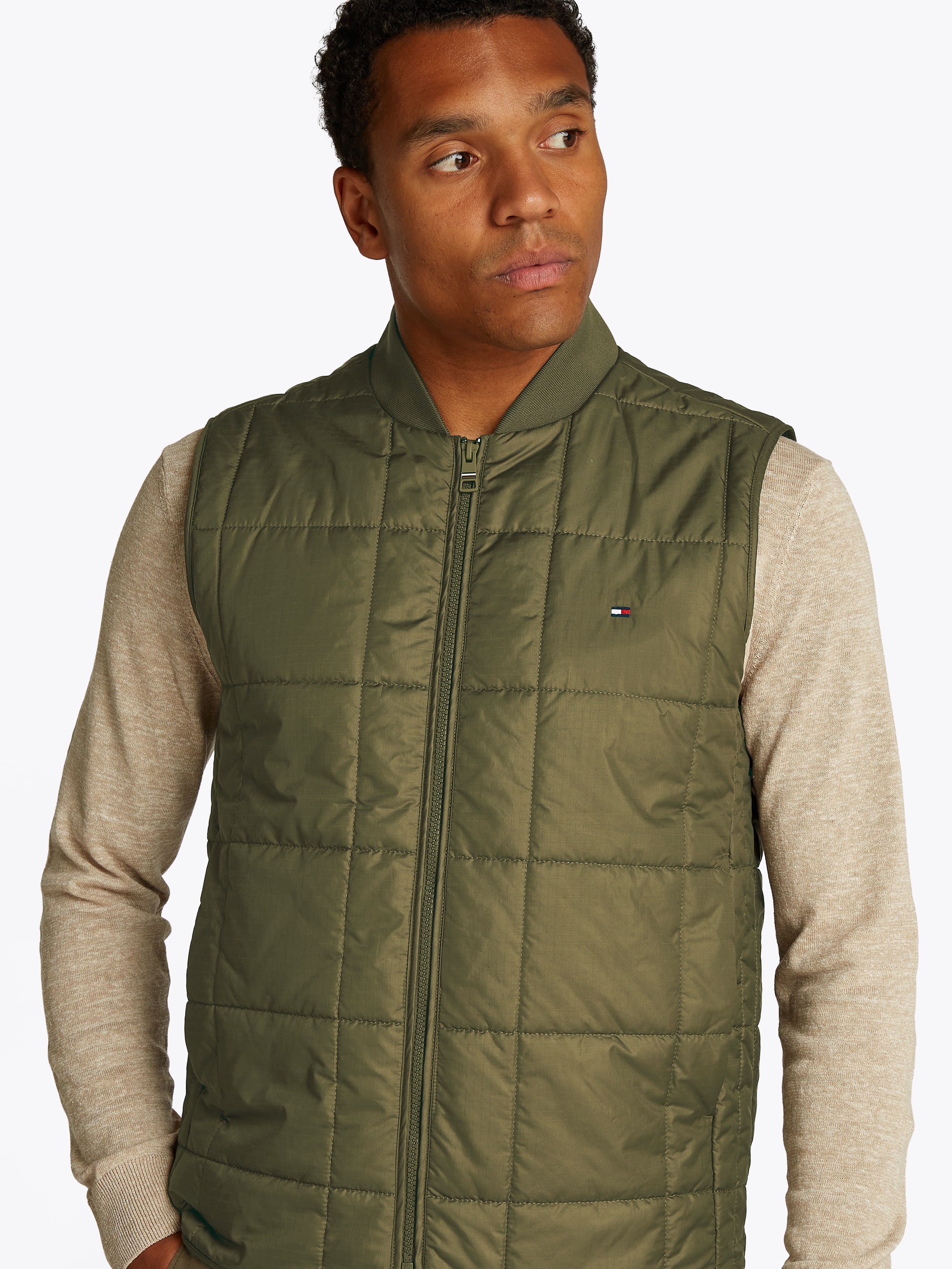 Tommy Hilfiger Steppweste "SQUARE QUILTED VEST", Mit Rundhalsausschnitt günstig online kaufen