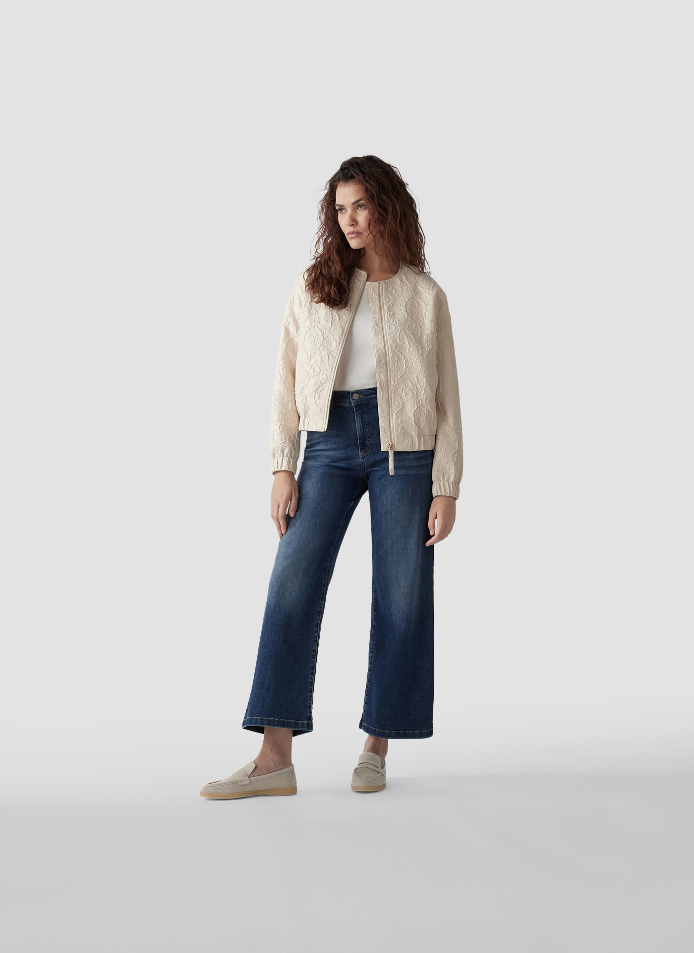 LeComte Blouson »LeComte Jacke mit floraler Prägung«