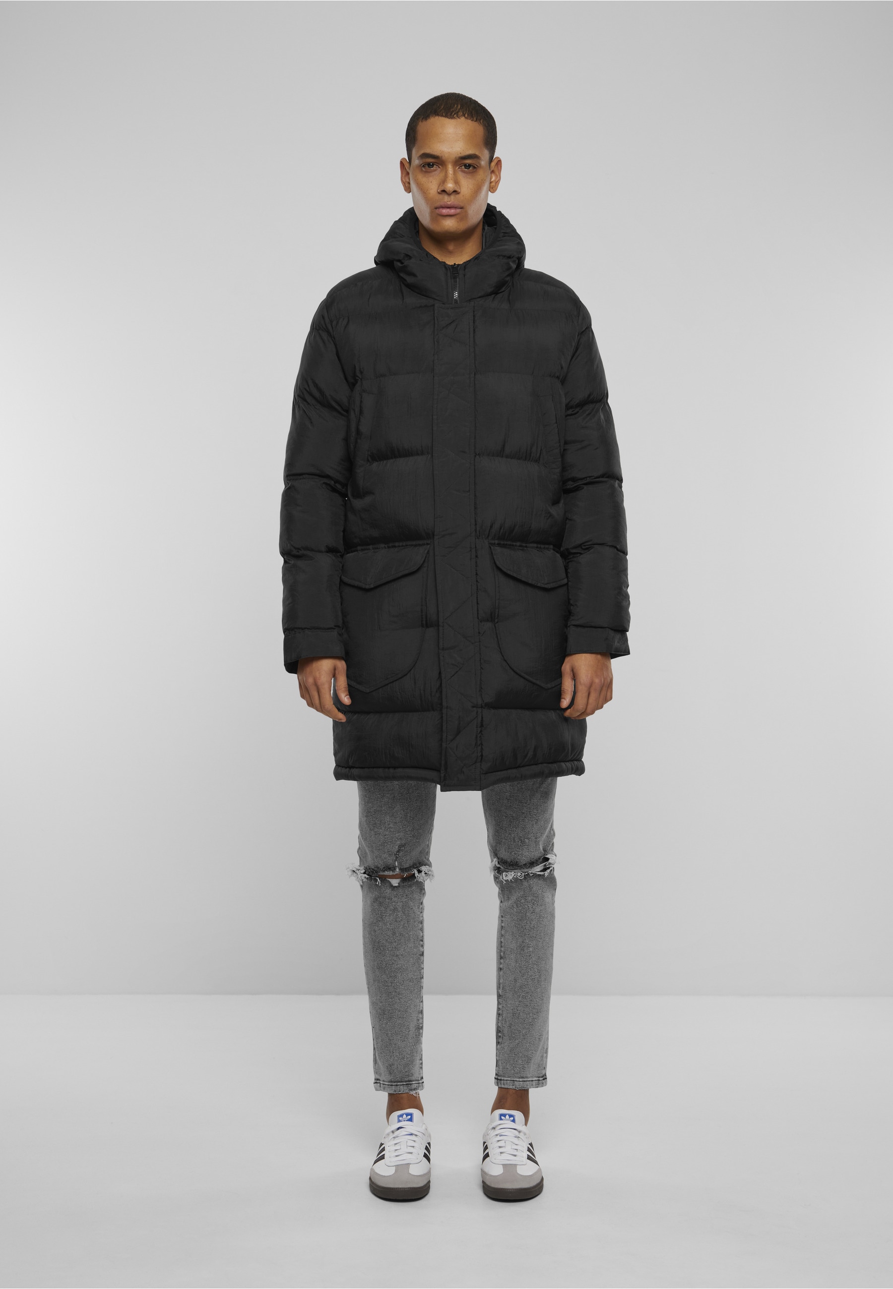 2Y Premium Winterjacke »2Y Premium Herren 2Y Long Puffer Jacket« 1 Stk. tlg. mit Kapuze