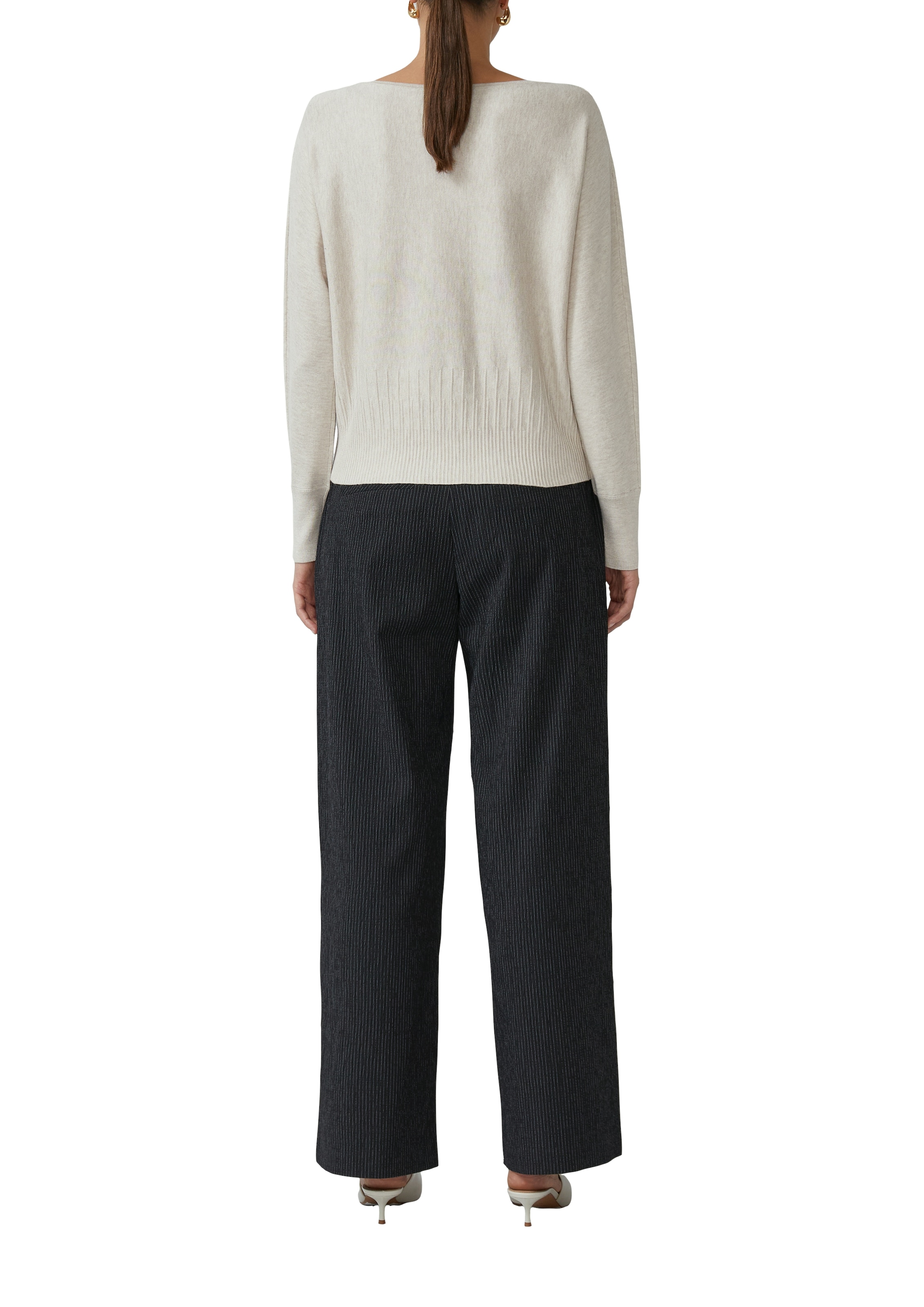 s.Oliver BLACK LABEL Strickpullover, mit Fledermausärmeln