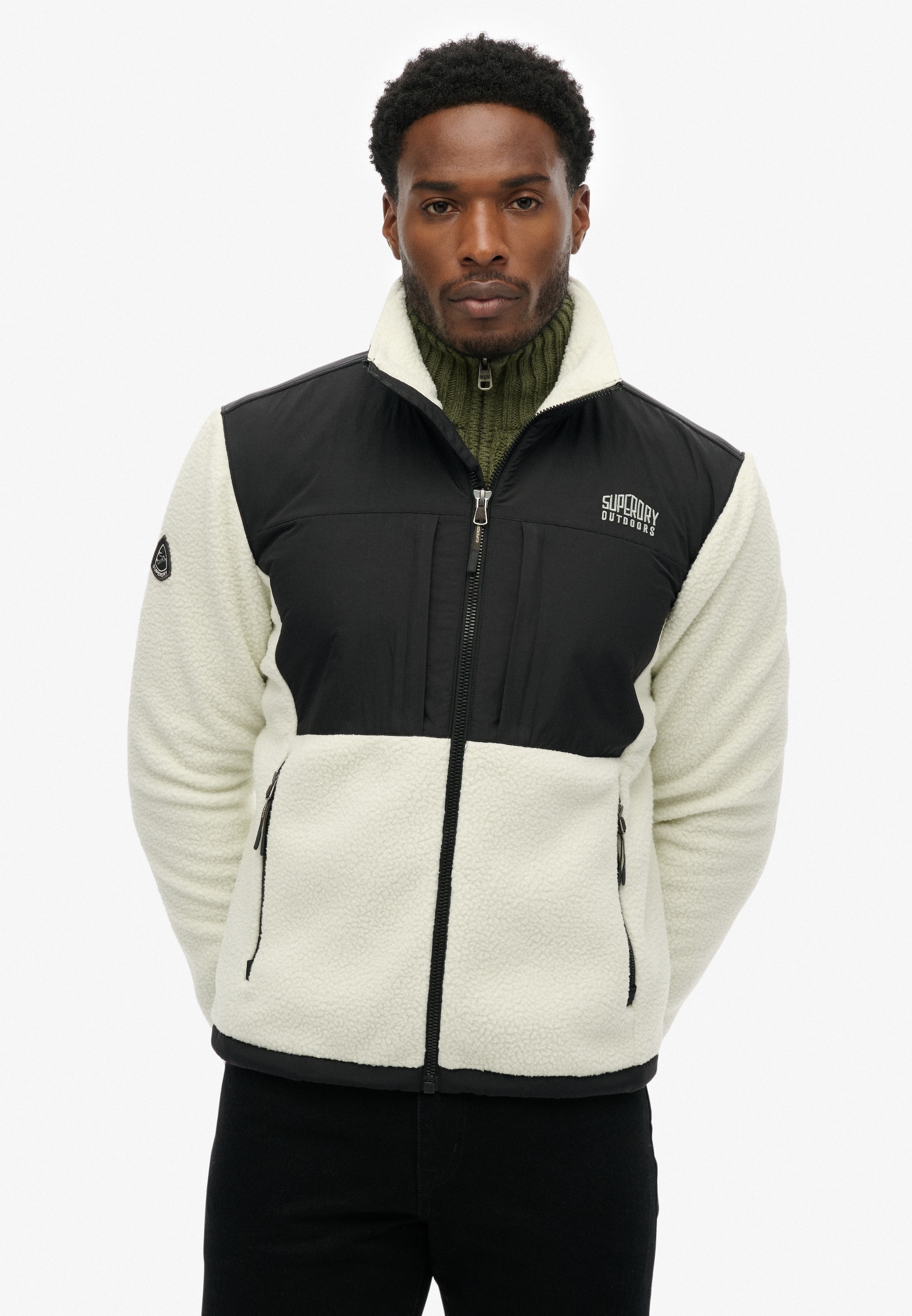 Superdry Parka "POLAR FLEECE HYBRID TREKKER" in toller Fleece Qualität günstig online kaufen