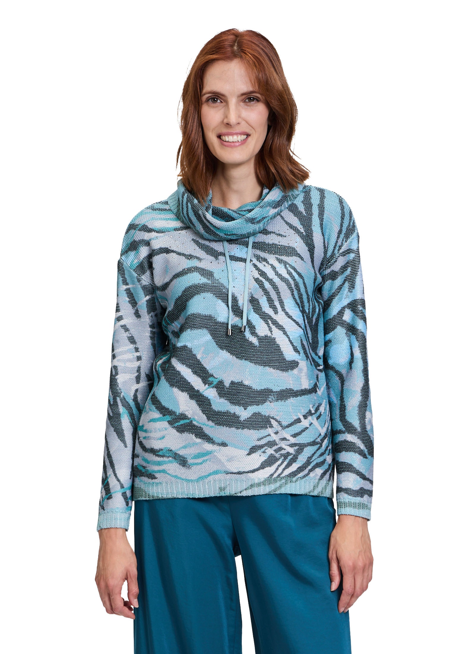 Betty Barclay Strickpullover "Betty Barclay Damen Strickpullover mit Print" günstig online kaufen