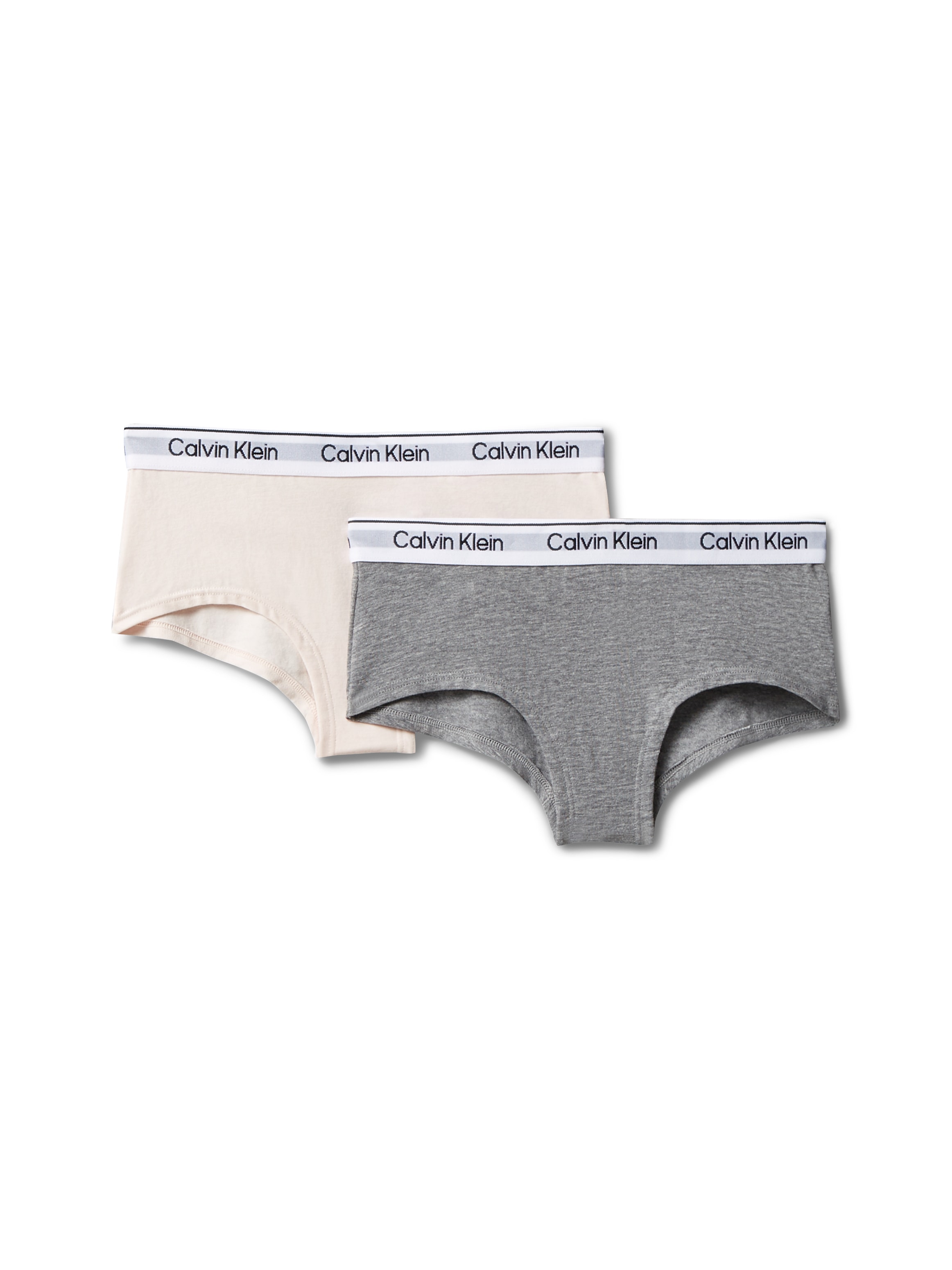 Calvin Klein Underwear Hipster "2PK SHORTY" Packung, 2er-Pack, Mit Markennamen auf dem Bund, für Kinder