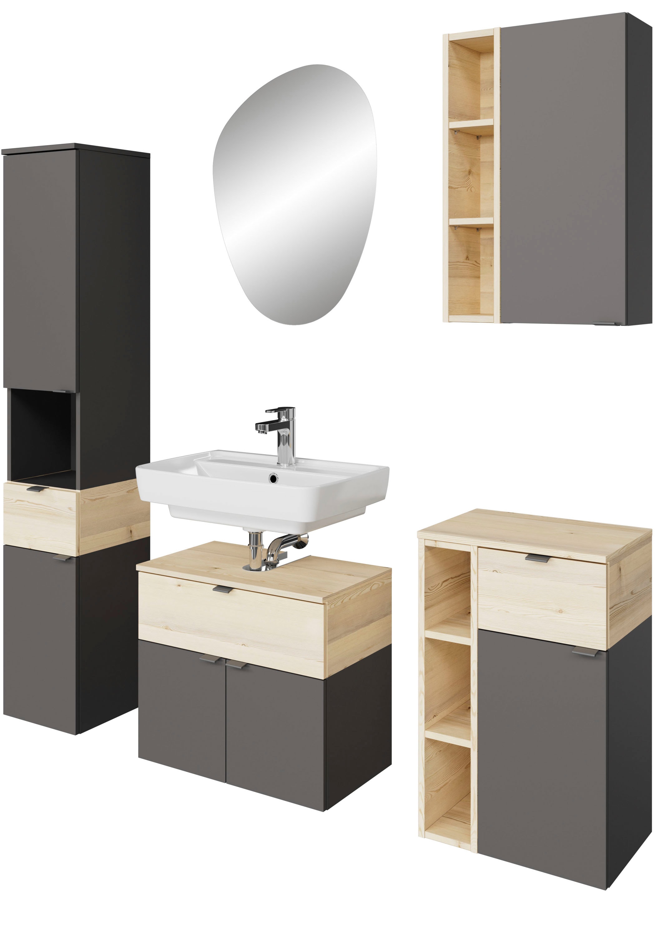 Saphir Badmöbel-Set "Quickset 394" Komplett-Set, 4 Stk. tlg. günstig online kaufen