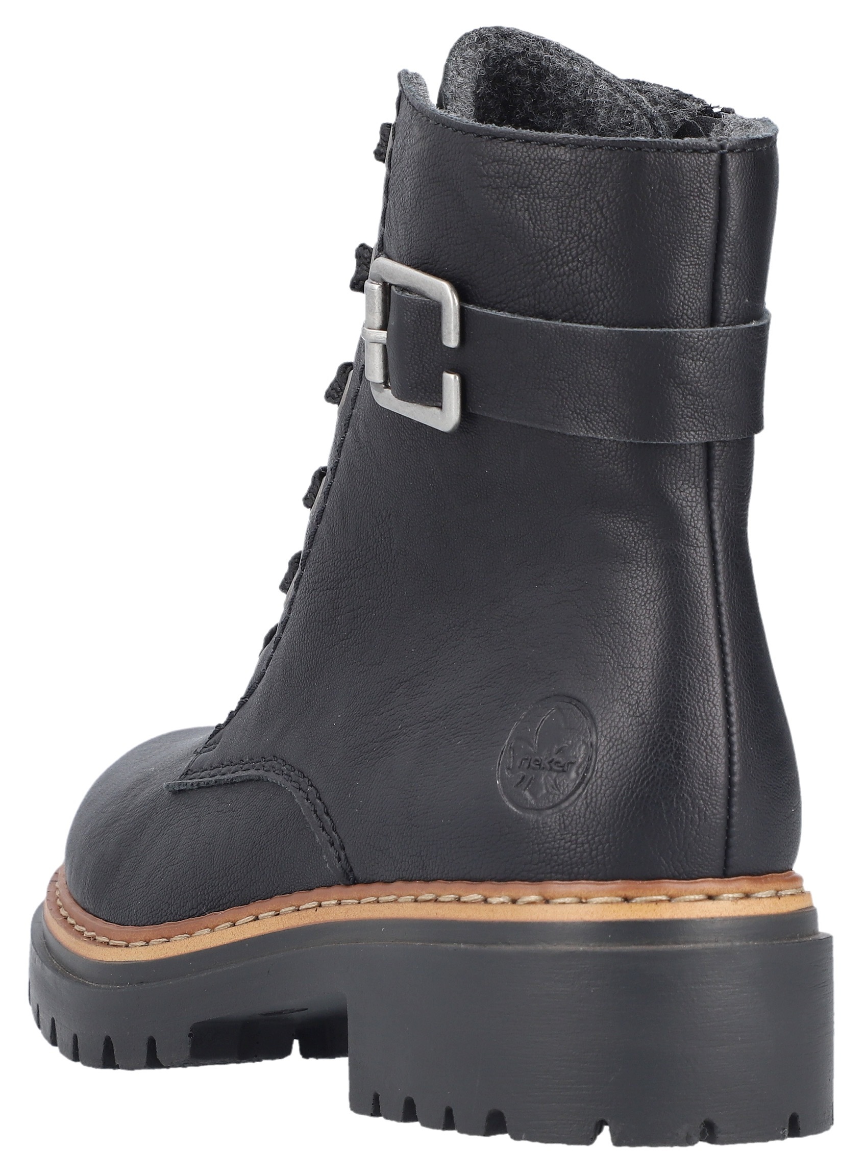 Rieker Schnürboots, Winterstiefel, Boots mit kontrastfarbener Rahmennaht günstig online kaufen