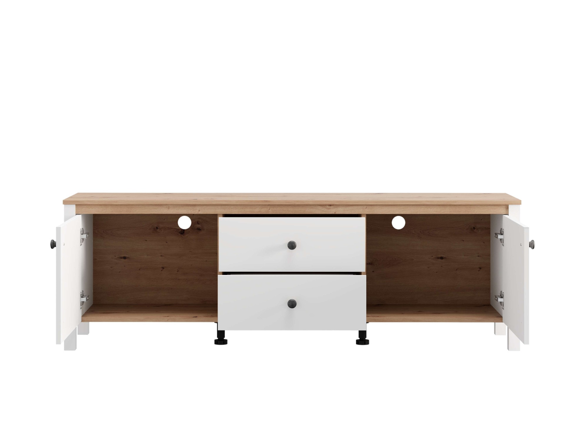 Home affaire Lowboard »BEDFORD, TV-Board, TV-Kommode, TV-Schrank, TV-Unterschrank, TV-Möbel« MDF-Profil 2D ummantelt, Hotstamping