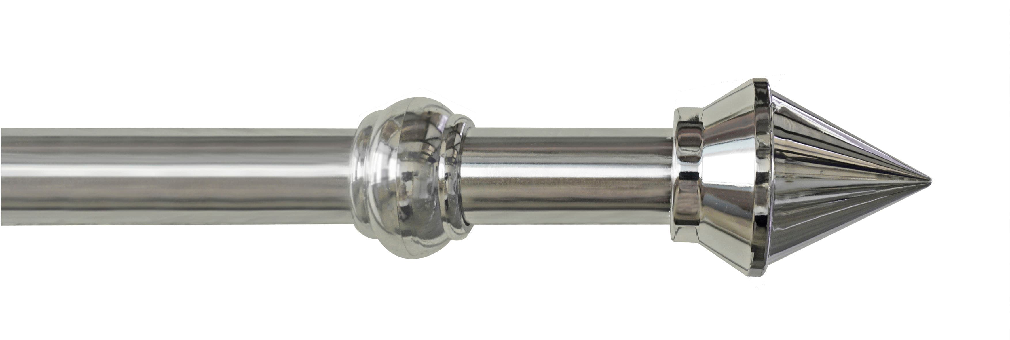 GARESA Gardinenstange "SEMARA" Ø 28 mm 1 läufig-läufig Wunschmaßlänge Vorhanggarnitur, Kunststoff, verlängerbar, mit Ringe/2 Lauf Gleiter