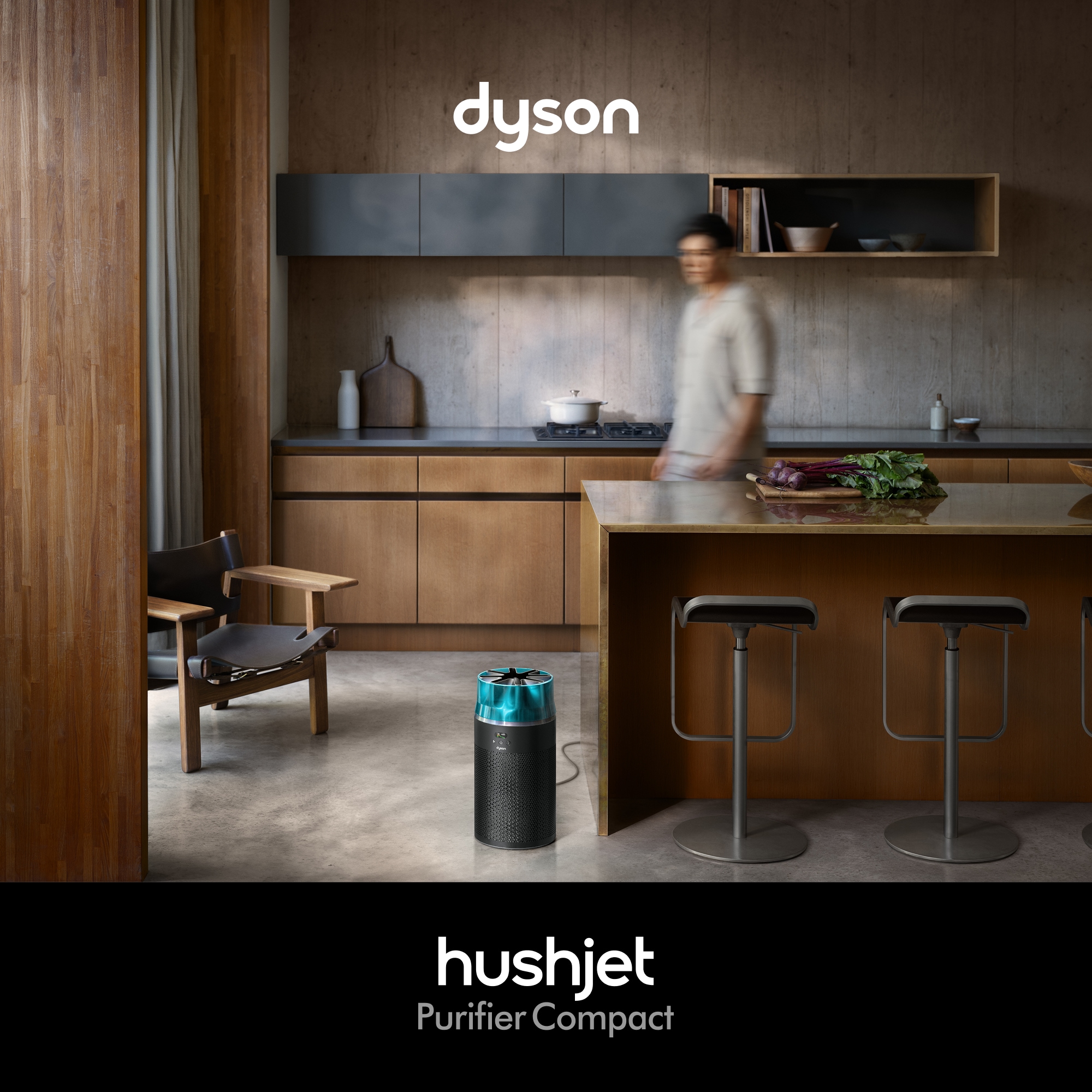 DYSON Luftreiniger »HushJet Purifier Compact HJ10« für 100 qm Räume Kompakt, Große Reichweite, Leises Arbeiten, App-Steuerung