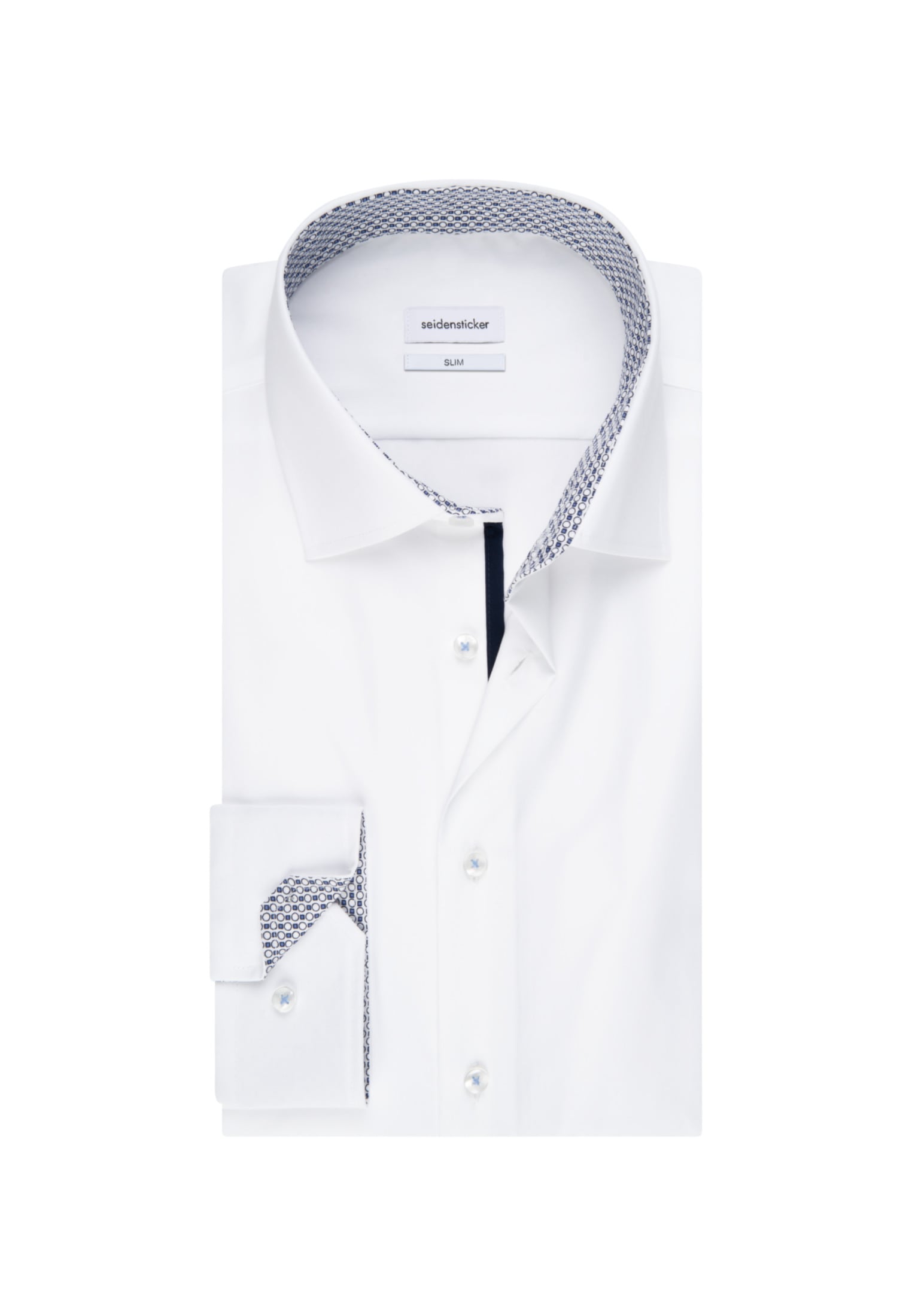 seidensticker Businesshemd »Slim«, Slim Extra langer Arm Kentkragen Uni