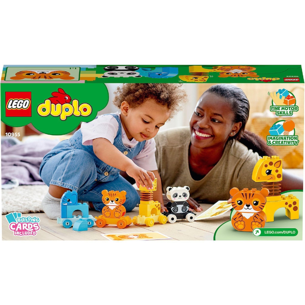 LEGO® Konstruktionsspielsteine »Mein erster Tierzug (10955), LEGO® DUPLO® Creative Play«, (15 St.), Made in Europe