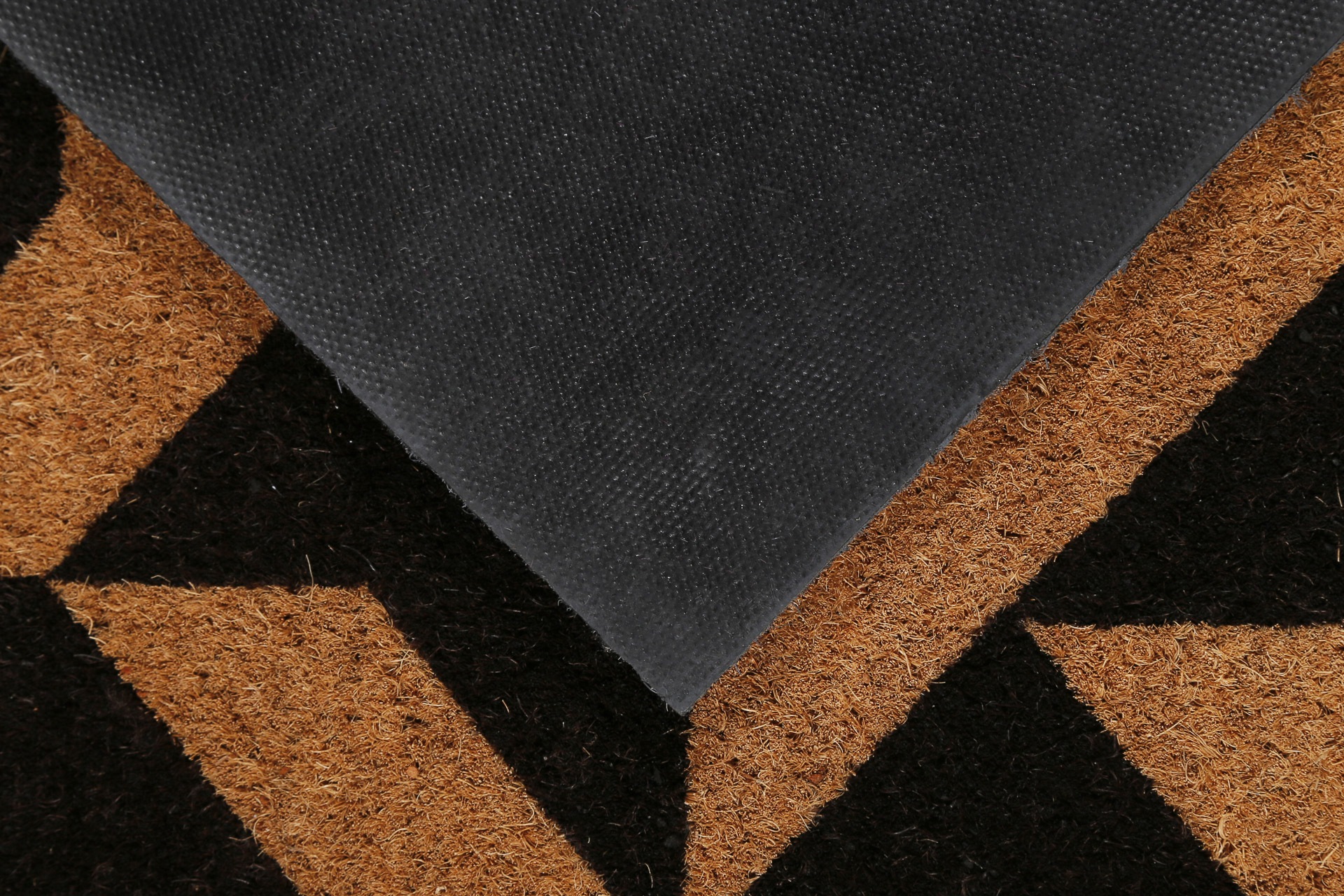 Fußmatte WECON HOME "Mainstage", beige (natur,schwarz), B:60cm H:18mm L:90cm, Kokos, Teppiche, Fußmatte, rutschfest, robust, innen, Außenbereiche überdacht, schwer 3