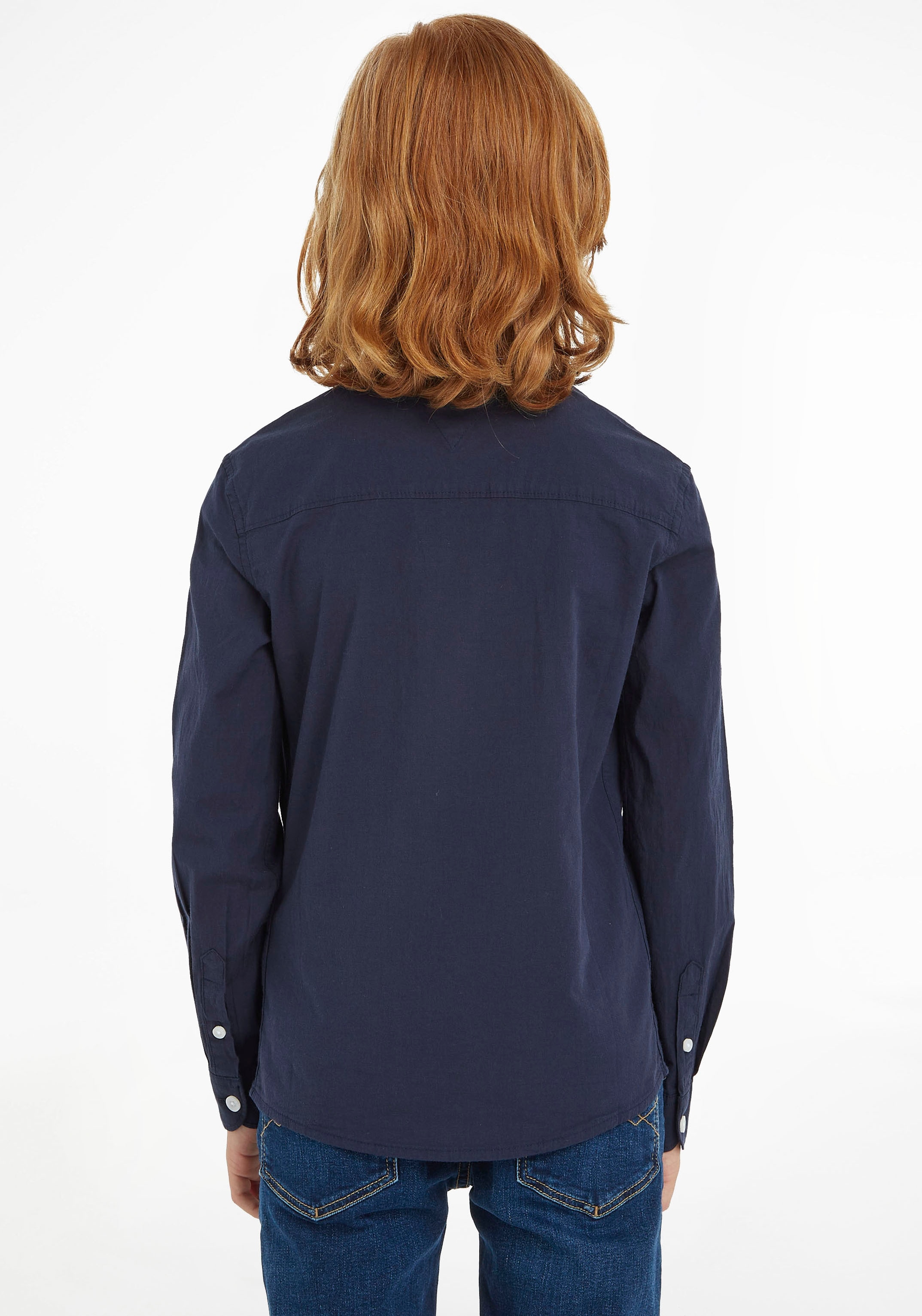 Tommy Hilfiger Langarmhemd »SOLID STRETCH POPLIN SHIRT L/S« online kaufen |  BAUR