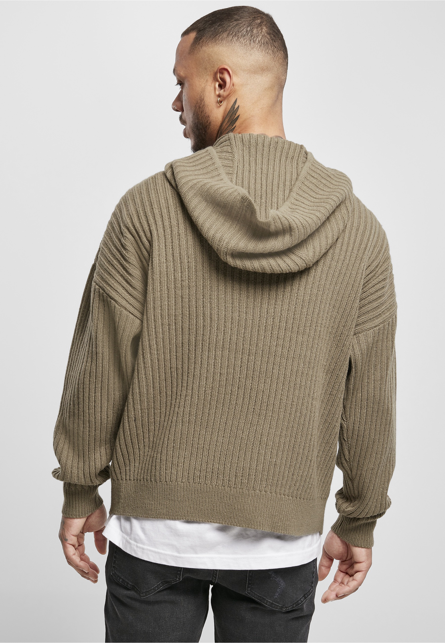URBAN CLASSICS Kapuzenpullover »Urban Classics Herren Knitted Hoody« 1 Stk.
