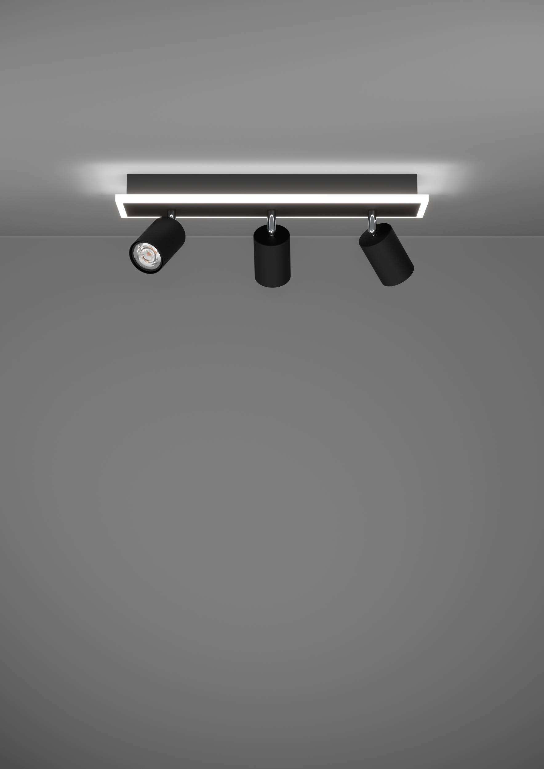 EGLO Deckenleuchte »Rimbocchi 1 Deckenlampe, Metall und Kunststoff, Spotbalken schwenkbar« LED-Modul 1 Stk. Warmweiß