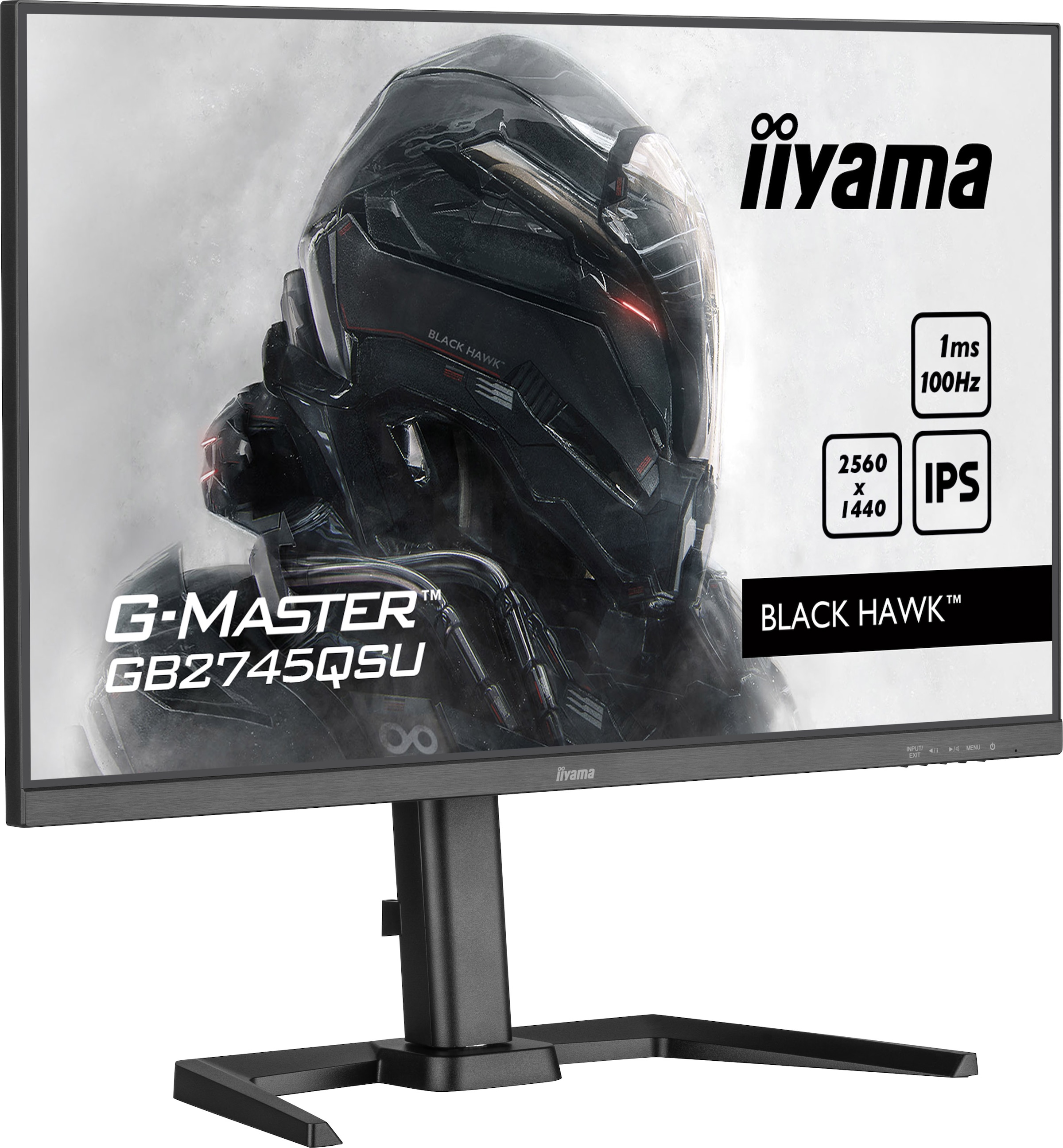 Iiyama Gaming-Monitor »G2745QSU-B1«, 68,5 cm/27 Zoll, 2560 x 1440 px, WQHD, 1 ms Reaktionszeit, 100 Hz