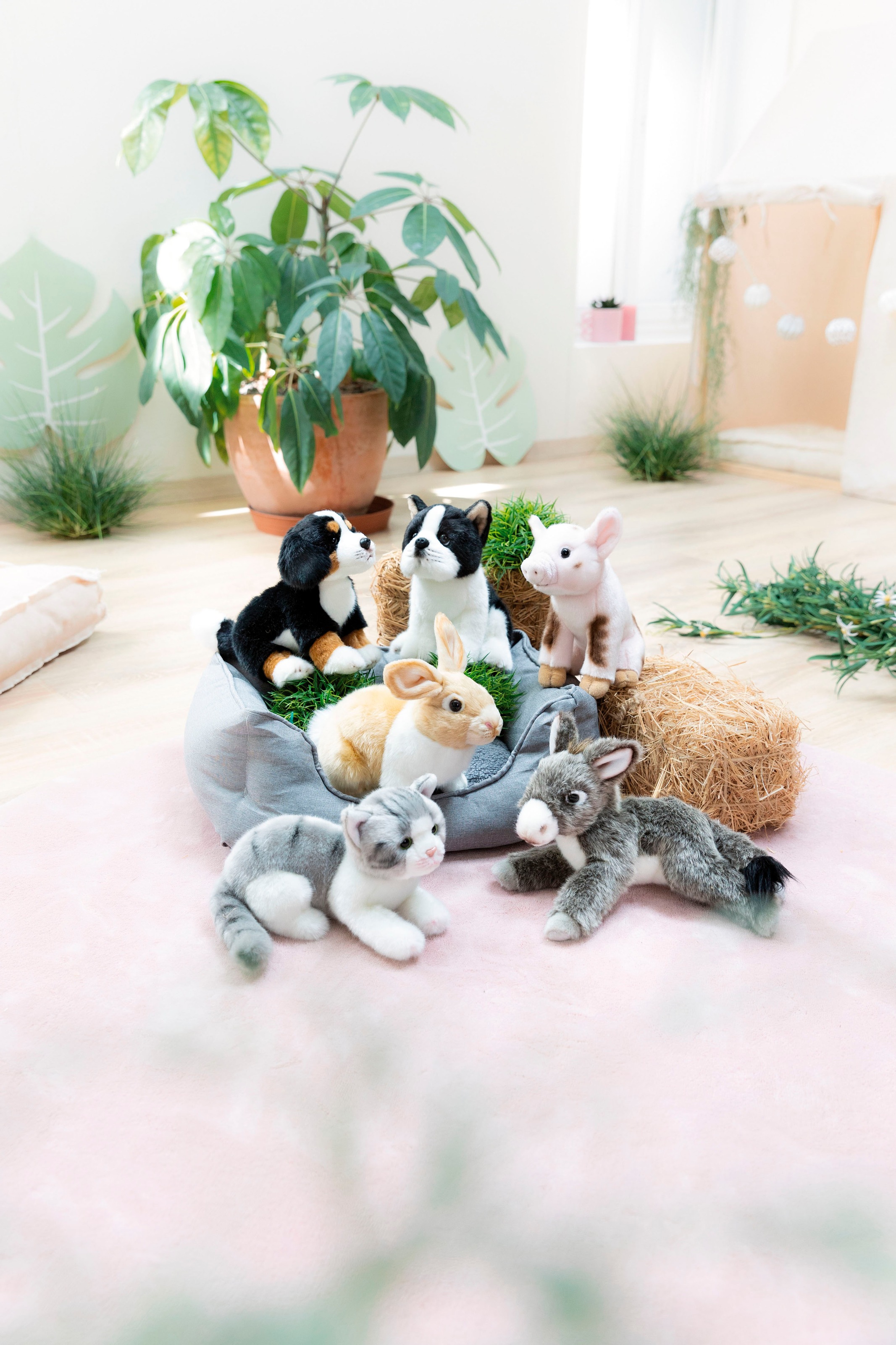 Nici Kuscheltier »Lifelike, Hund Berner Sennenhund, 20 cm«, enthält recyceltes Material (Global Recycled Standard)