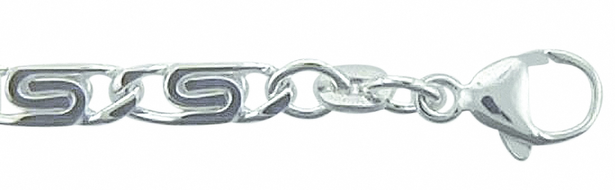Silberarmband ADELIA´S "Damen 925 Silber S Panzer Armband 19 cm Ø 4,6 mm", silber, Armbänder, Damen, 19, Silber 925 (Sterlingsilber), Silberarmband, Silberschmuck für Damen