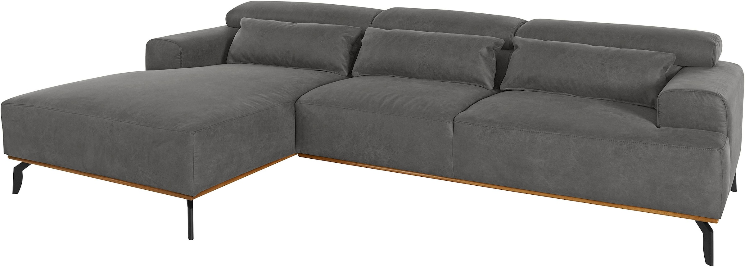 Places of Style Ecksofa "Carlo L-Form", Kopfteilverstellung günstig online kaufen