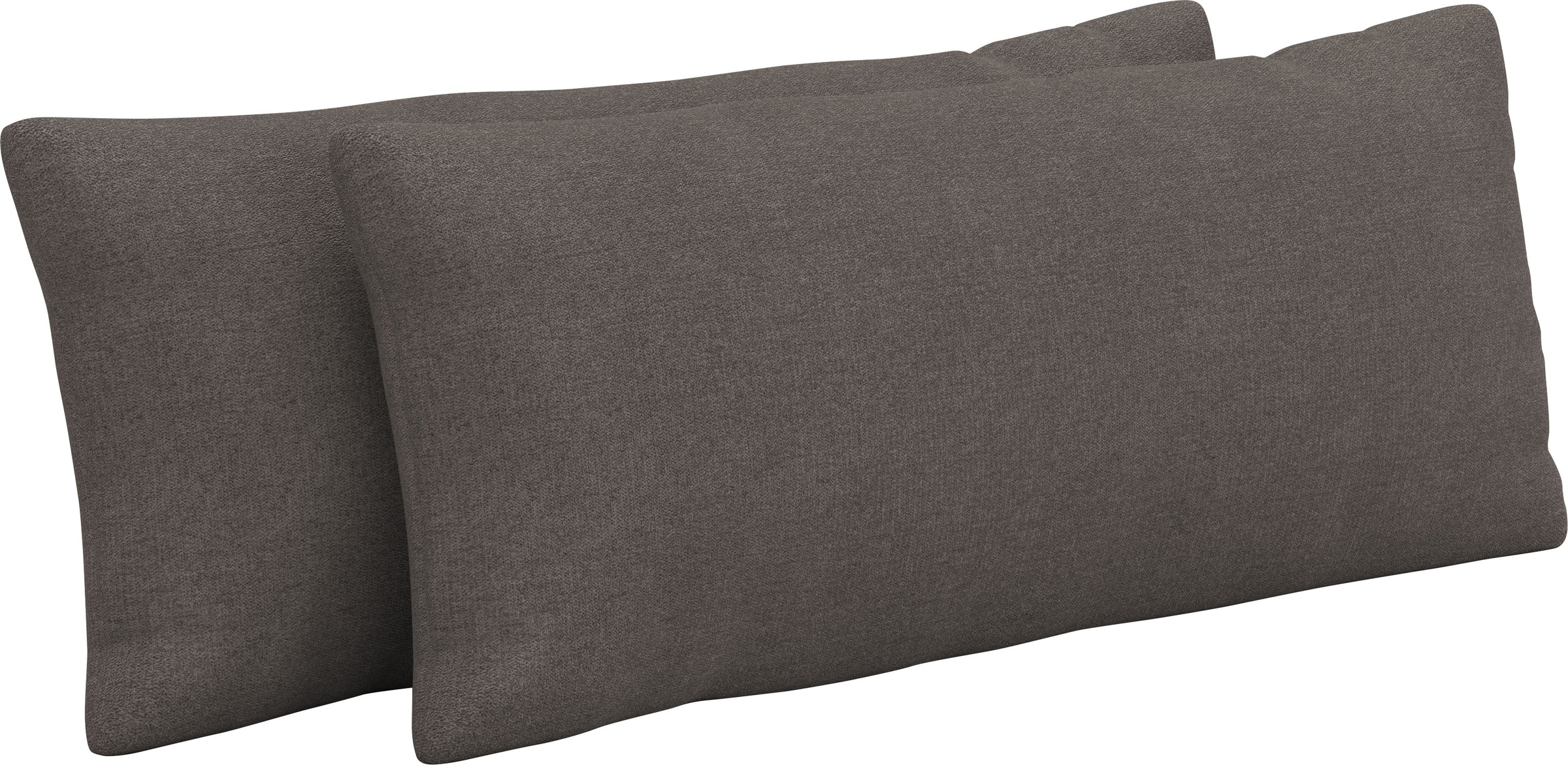 Auflagekissen SIT & MORE "Emely", grau (fango), B:65cm H:25cm T:10cm, 100% Polyester, Polsterauflagen