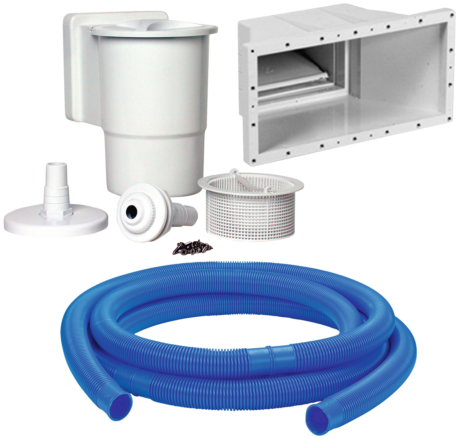 KWAD Rundpool »White Timber inkl. Sicherheitsleiter und umfangreichem Zubehör«, (Set, 10 tlg.), 10-tlg., Höhe: 1,32m, inkl. Wasserpflege-Set