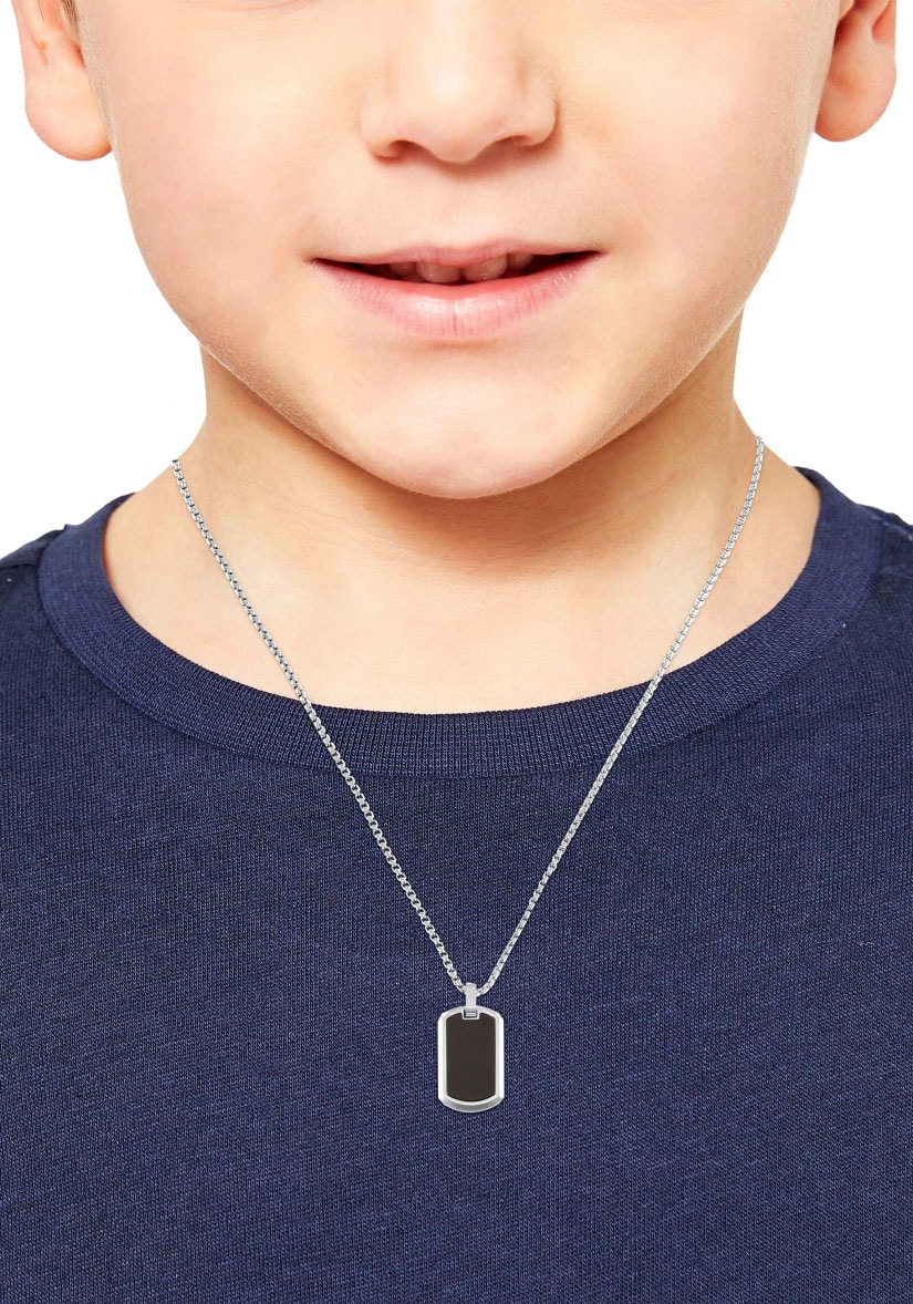 s.Oliver Junior Kette mit Anhänger »Dog Tag, 2036874«, mit Achat