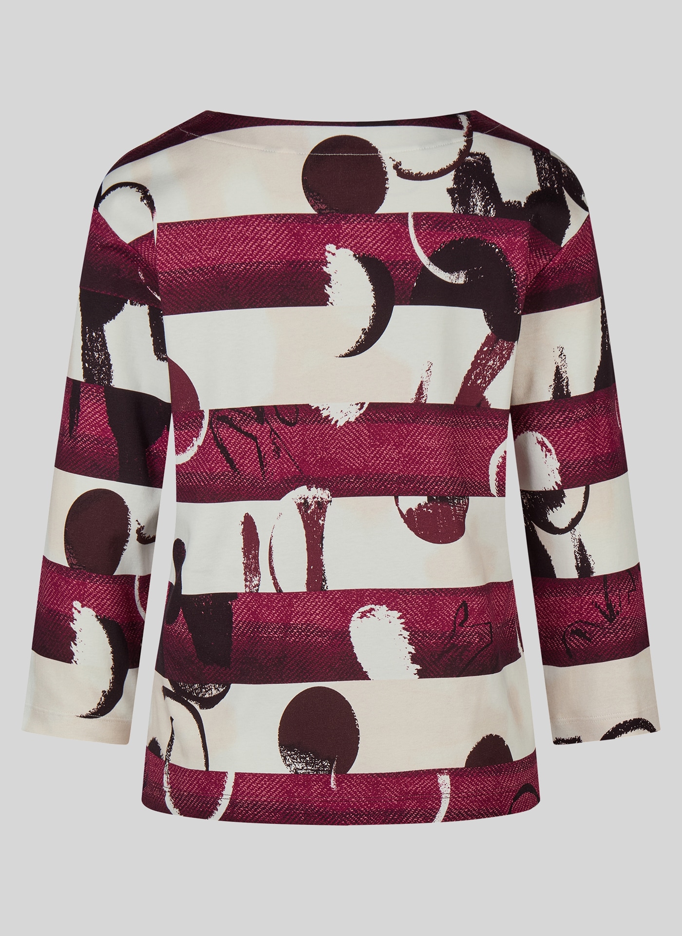 Rabe 3/4-Arm-Shirt mit grafischem Muster