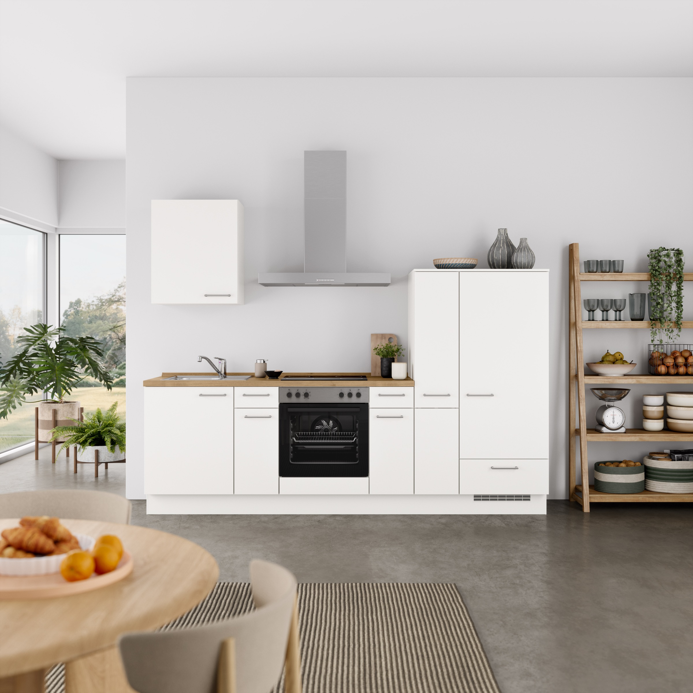 nobilia Küchenzeile ""Laser I", Ausrichtung wählbar, Breite 270 cm" vormont günstig online kaufen