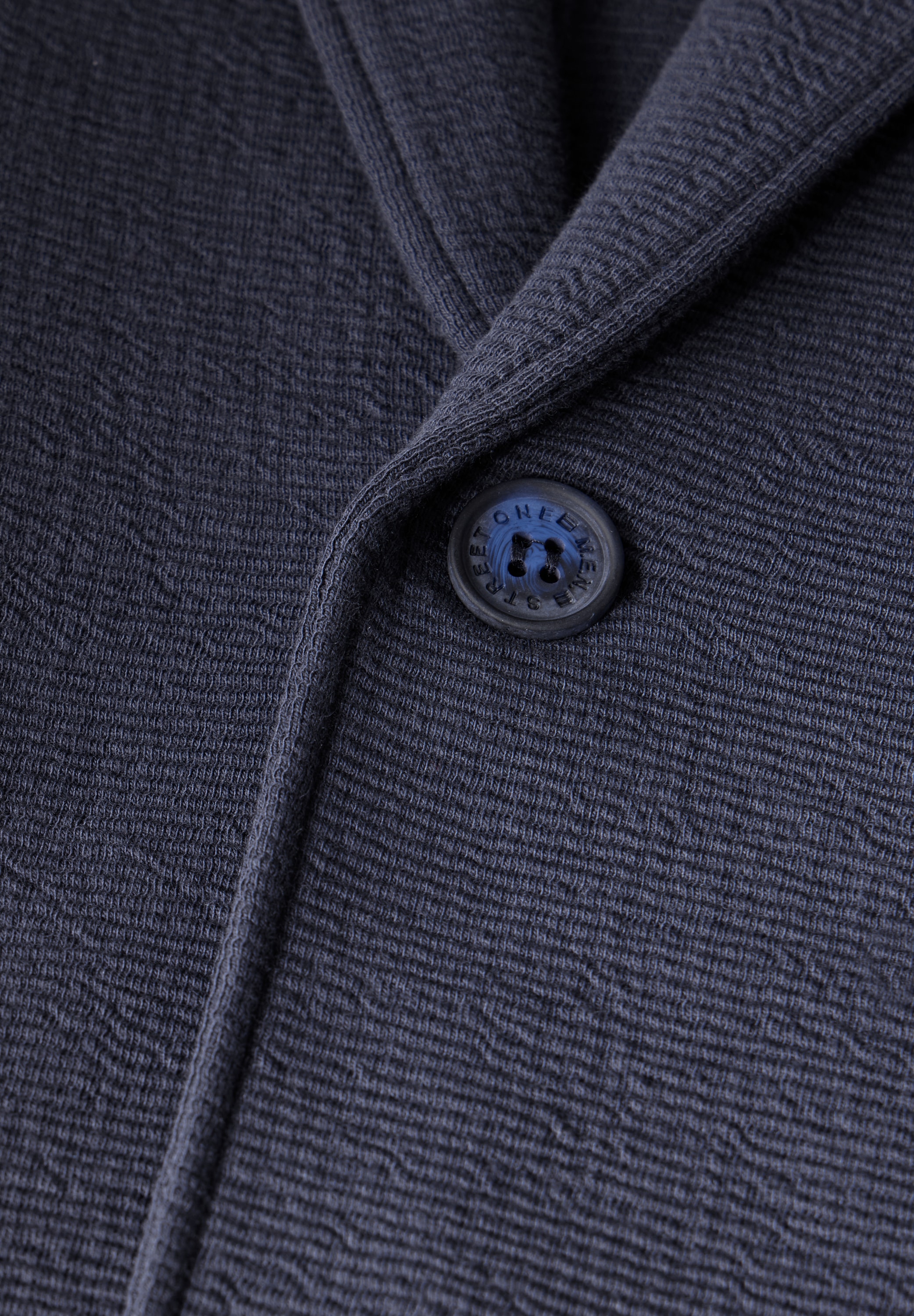 STREET ONE MEN Sweatjacke, mit Reverskragen
