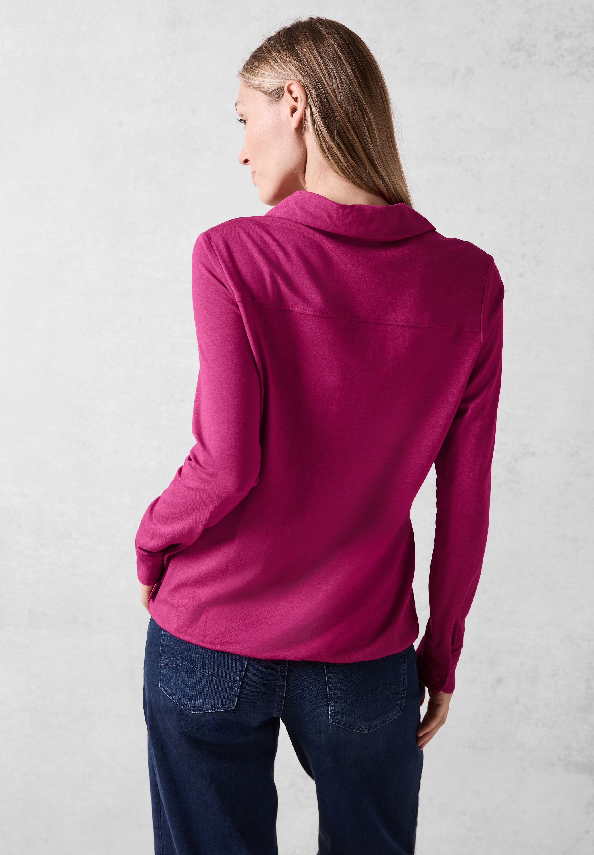 Cecil Langarmshirt, aus elastischem Materialmix