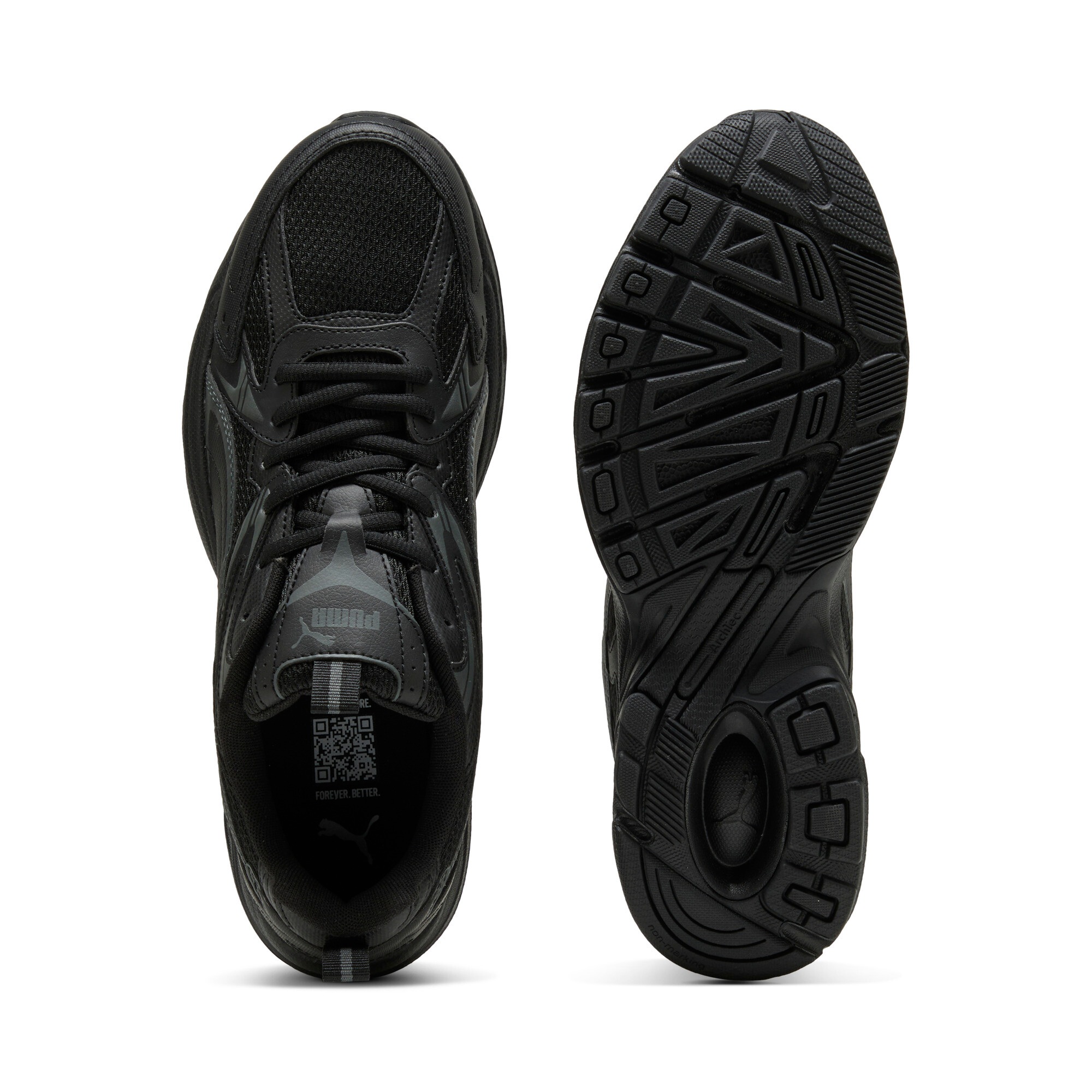 Sneaker PUMA "MILENIO TECH_", Damen, Gr. 40, schwarz (puma schwarz, shadow gray), Textil, Schuhe Sneaker, für Sportmode und Streetwear, mit Schnürverschluss 6
