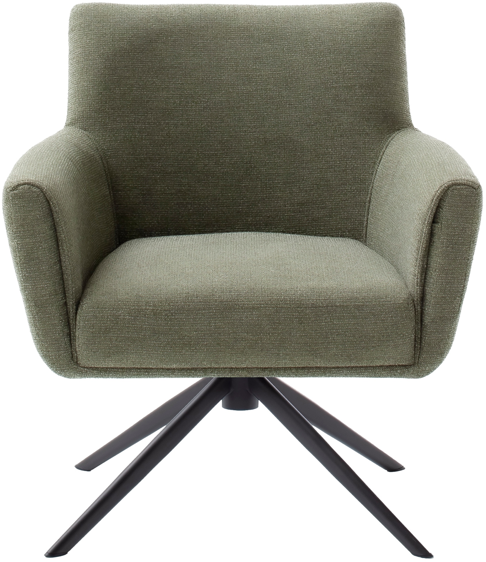 MCA furniture 4-Fußstuhl »WILSON Esszimmerstuhl, Armlehnstuhl, Polsterstuhl, modern«, (Set), 1 St., Flachgewebe, Stuhl, Armlehnenstuhl, drehbar, Taschenfederkern, belastbar 160 kg,XXL
