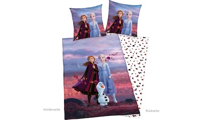 Kinderbettwäsche »Disney´s Eiskönigin«, mit tollem Anna und Elsa Motiv