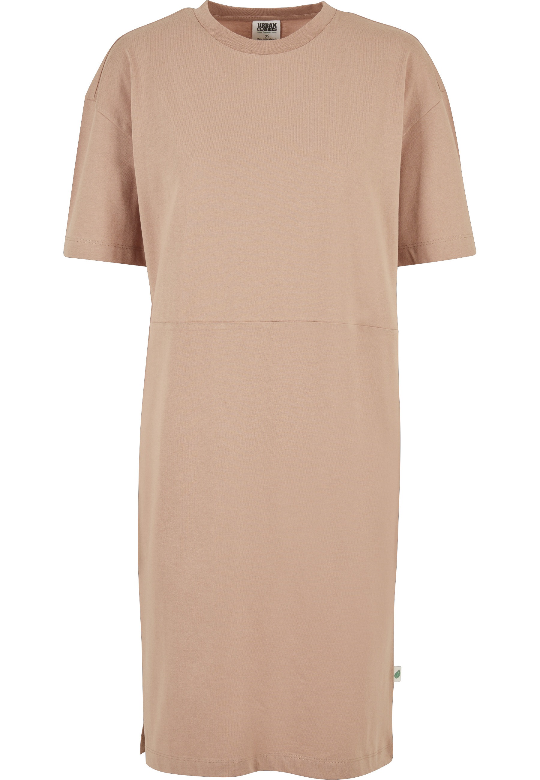 URBAN CLASSICS A-Linien-Kleid "Urban Classics Damen Ladies Organic Oversized Slit Tee Dress" 1 Stk. tlg.