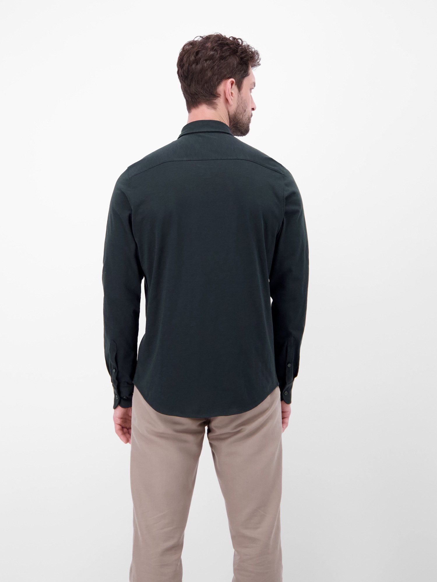 LERROS Langarmhemd "LERROS Langarmhemd in Jerseyqualität" günstig online kaufen