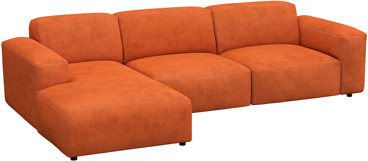 FLEXLUX Ecksofa "Lucera bequem und komfortabel durch hochwertigen Sitzaufba günstig online kaufen