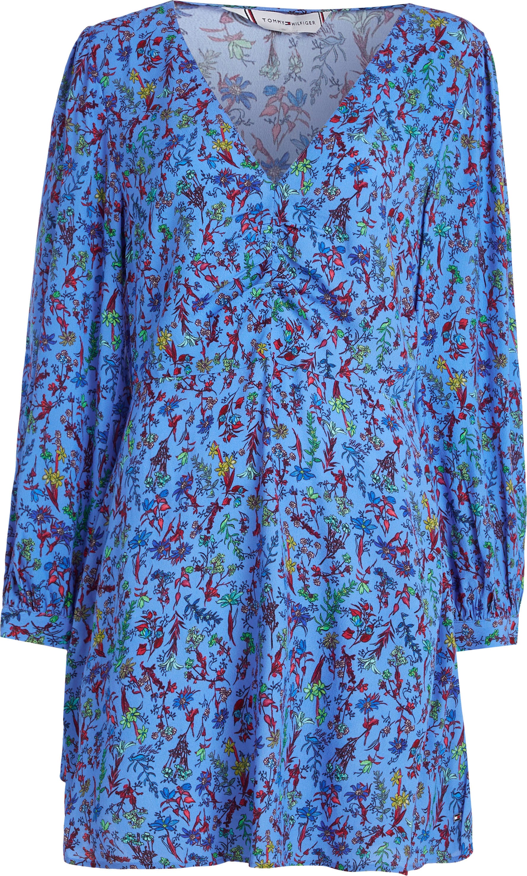 DRESS BAUR Floral-Print kaufen in Shirtkleid LS«, SHORT FLORAL Tommy »VIS | Hilfiger farbenfrohem online